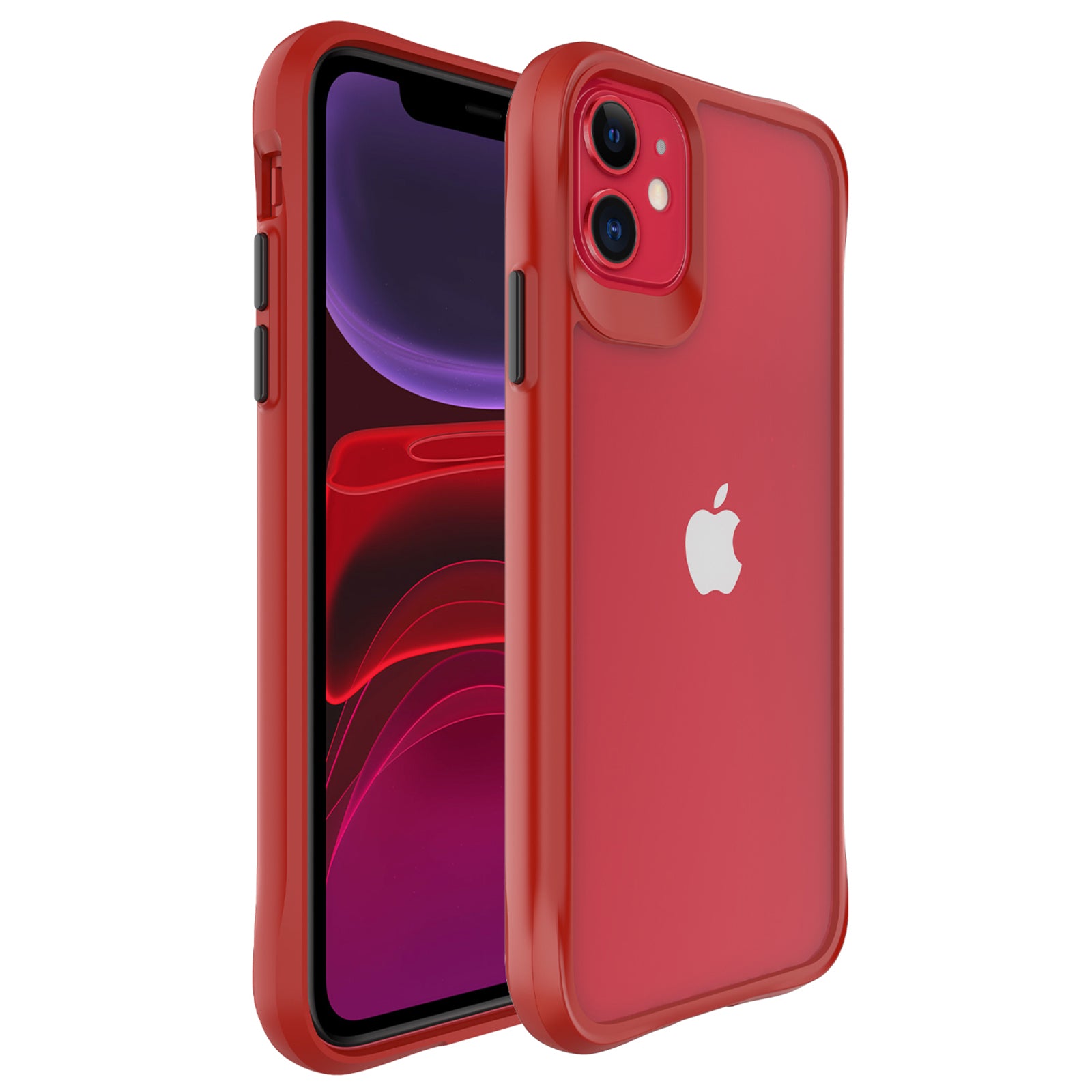 Combat X Mode Series for iPhone 11 Cell Phone Case TPU+PC Shockproof Back Shell - Black