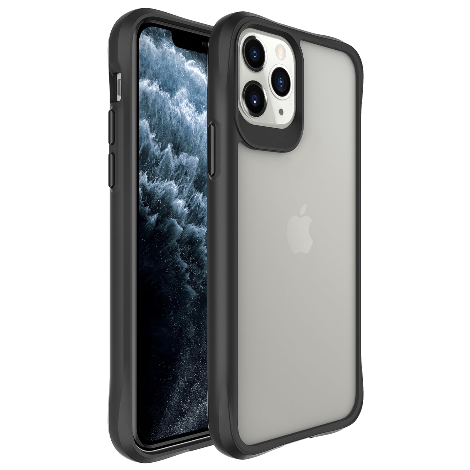 Combat X Mode Series for iPhone 11 Pro TPU+PC Cover Four Corner Scratch-resistant Smart Phone Case - Black