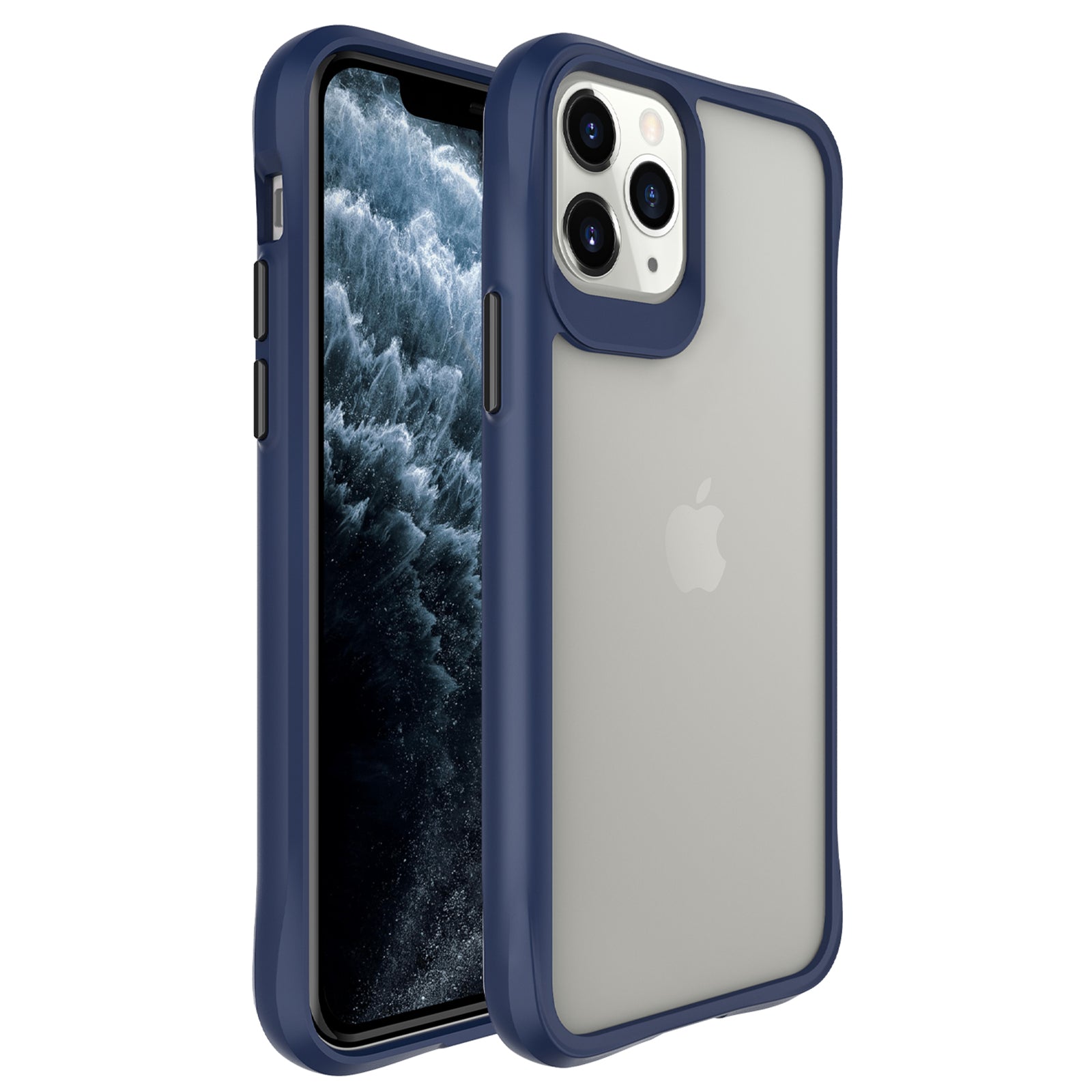 Combat X Mode Series for iPhone 11 Pro TPU+PC Cover Four Corner Scratch-resistant Smart Phone Case - Black