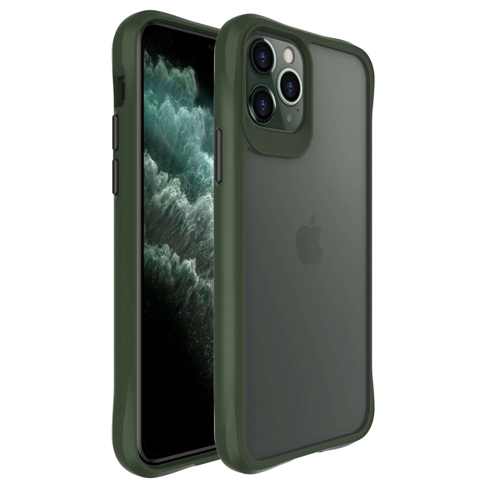 Combat X Mode Series for iPhone 11 Pro TPU+PC Cover Four Corner Scratch-resistant Smart Phone Case - Black