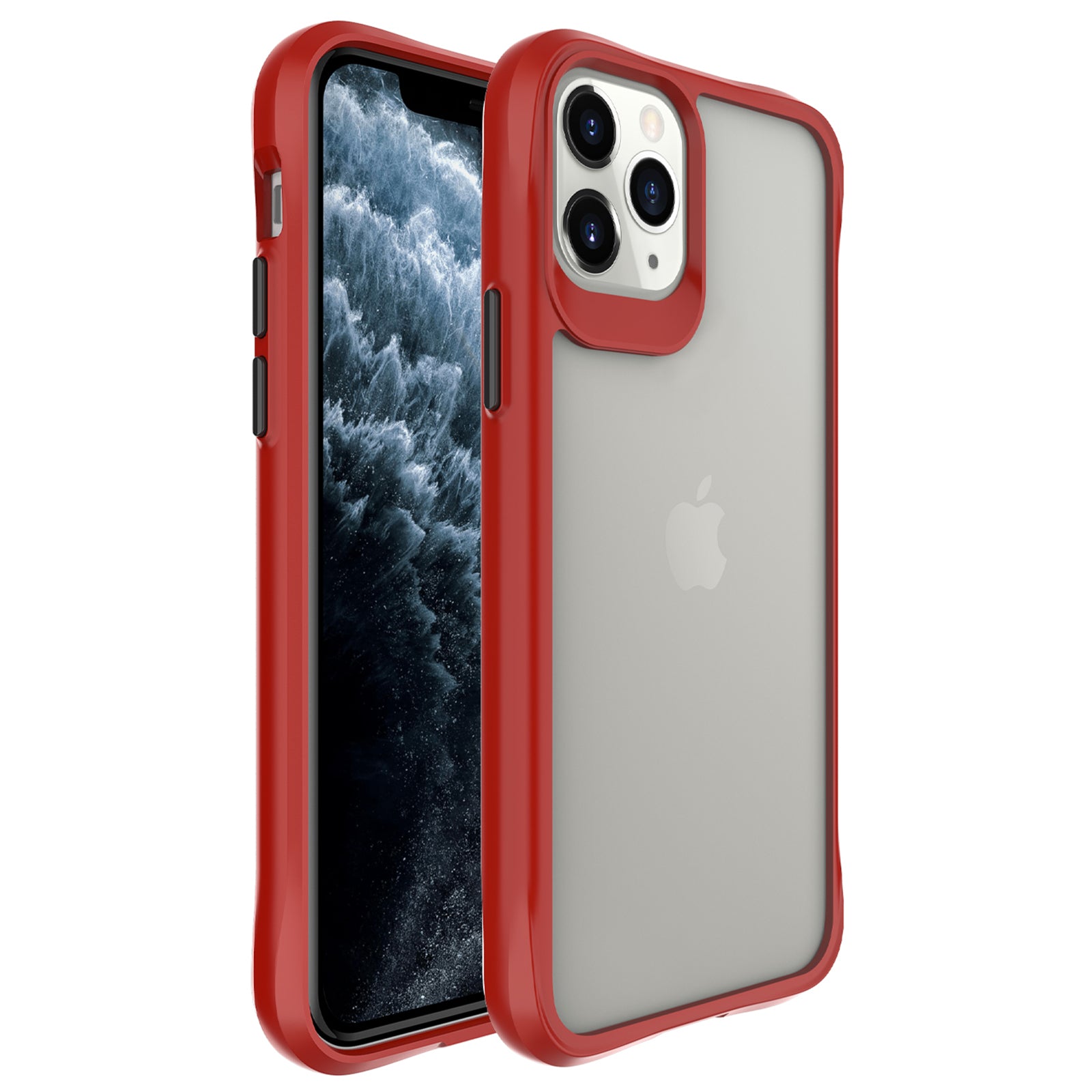 Combat X Mode Series for iPhone 11 Pro TPU+PC Cover Four Corner Scratch-resistant Smart Phone Case - Black