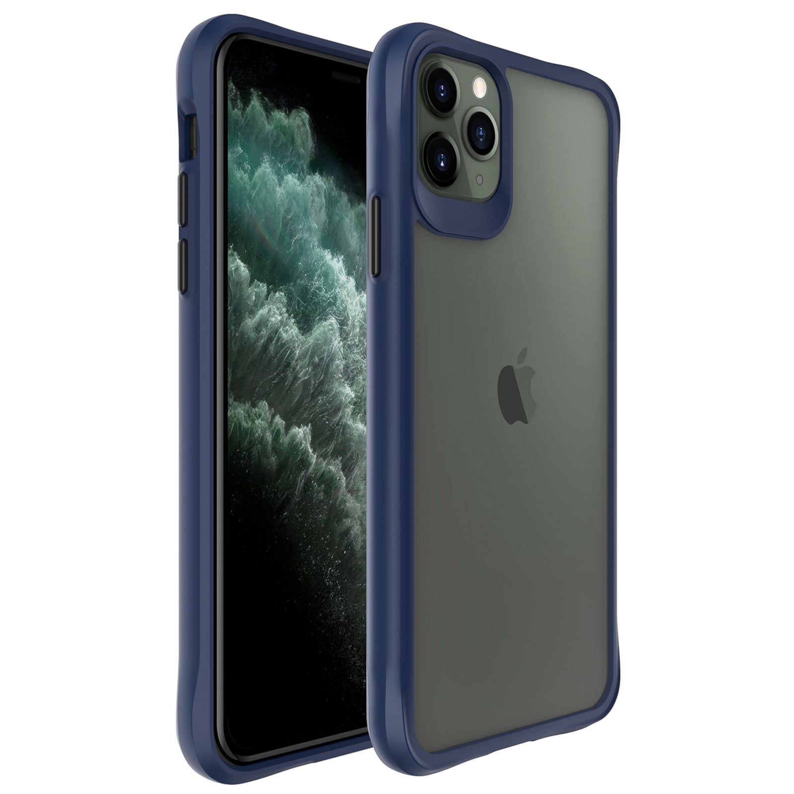 Combat X Mode Series for iPhone 11 Pro Max Back Case Drop-proof TPU+PC Four Corner Phone Cover - Black