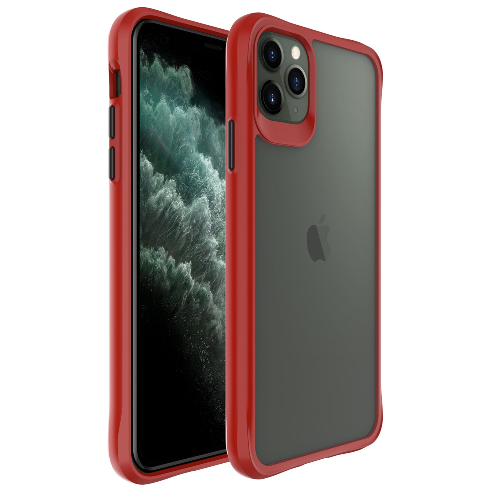 Combat X Mode Series for iPhone 11 Pro Max Back Case Drop-proof TPU+PC Four Corner Phone Cover - Black