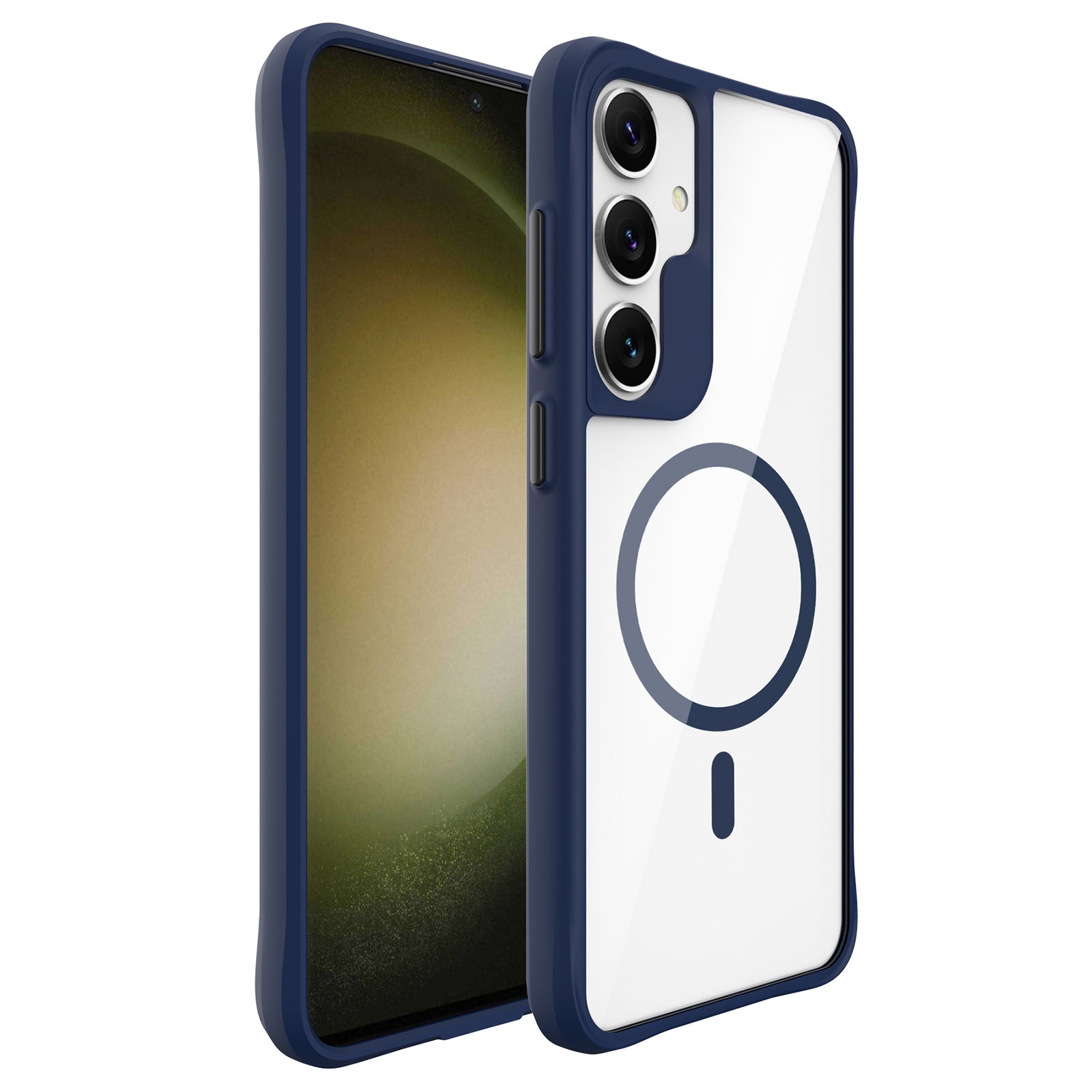 Combat X Mode Magnetic Series for Samsung Galaxy S24+ Case Compatible with Magsafe TPU+PC Protective Protector - Blue