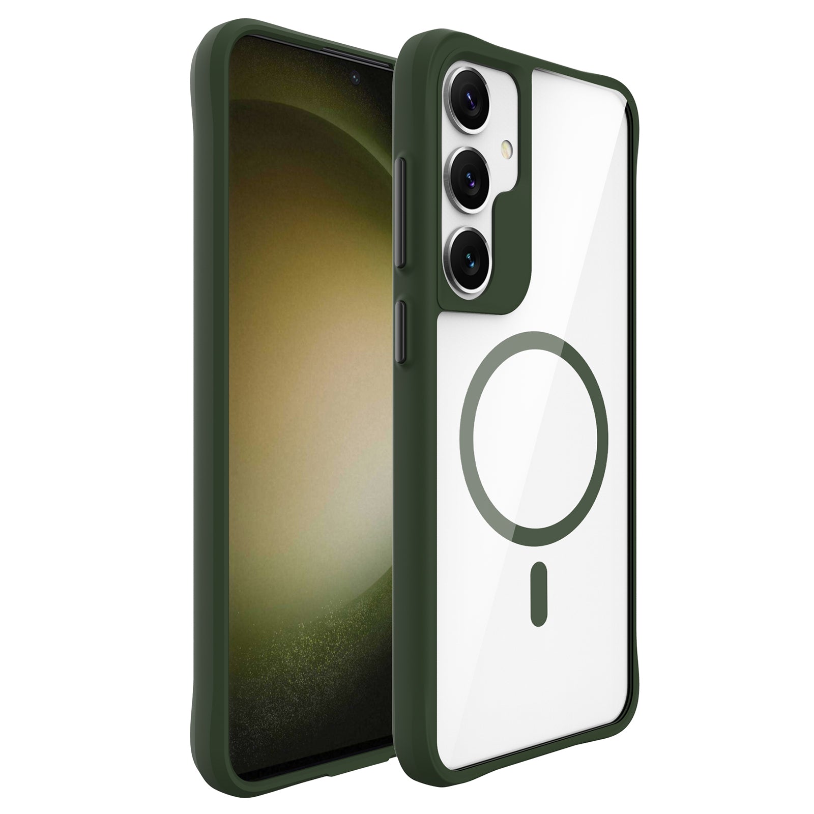 Combat X Mode Magnetic Series for Samsung Galaxy S24+ Case Compatible with Magsafe TPU+PC Protective Protector - Blue