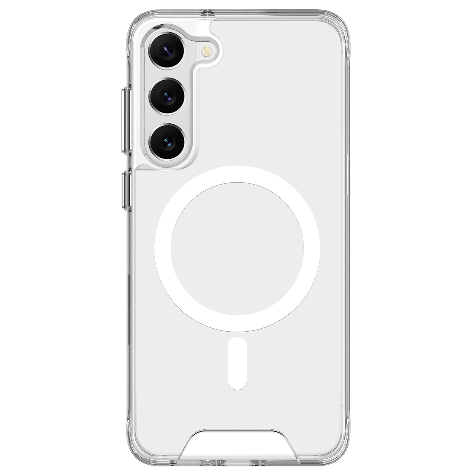 For Samsung Galaxy S22 5G TPU+PC Case Compatible with MagSafe Military Grade Clear Phone Shell