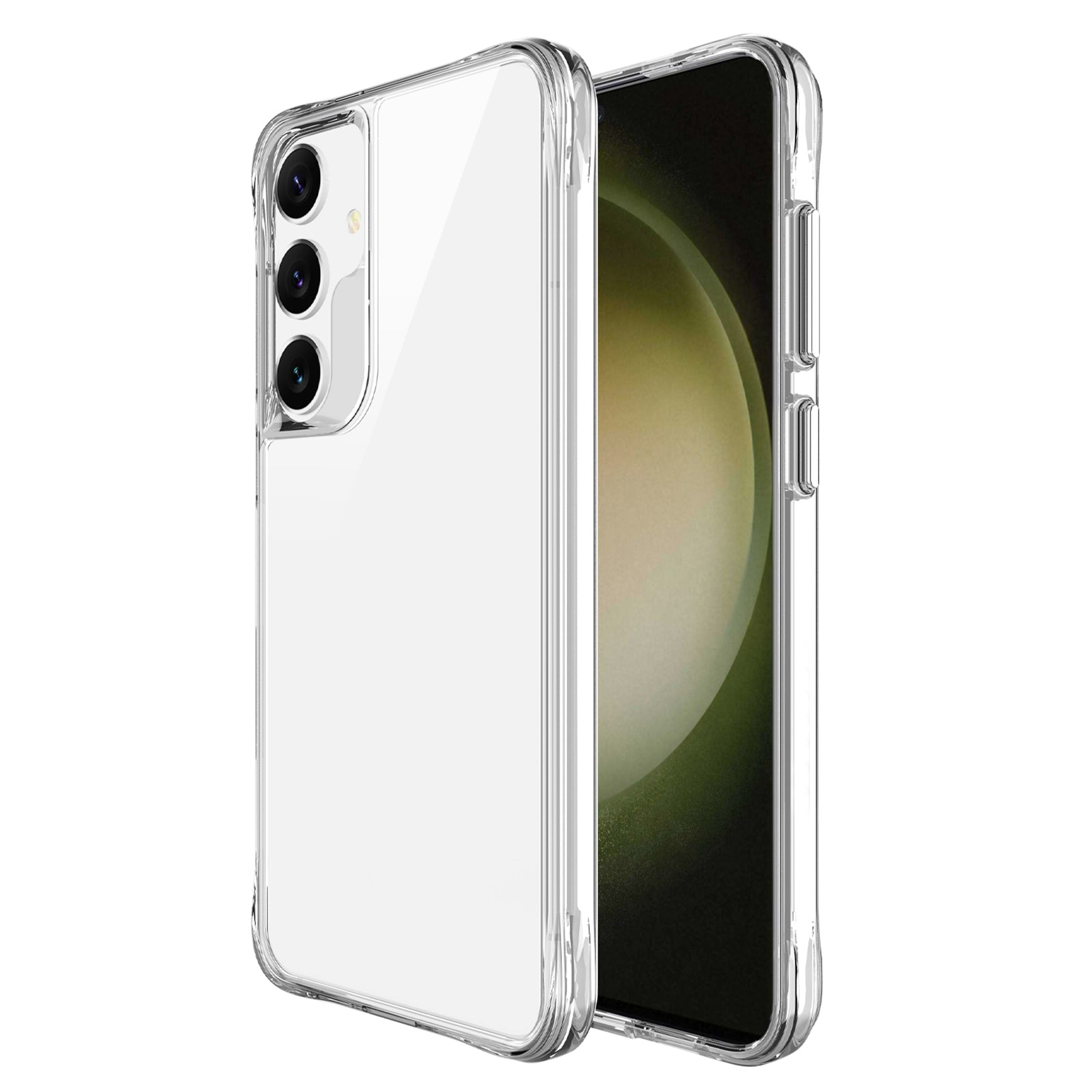 For Samsung Galaxy S24+ HD Clear Phone Case Drop Protection PC + TPU Cell Phone Cover