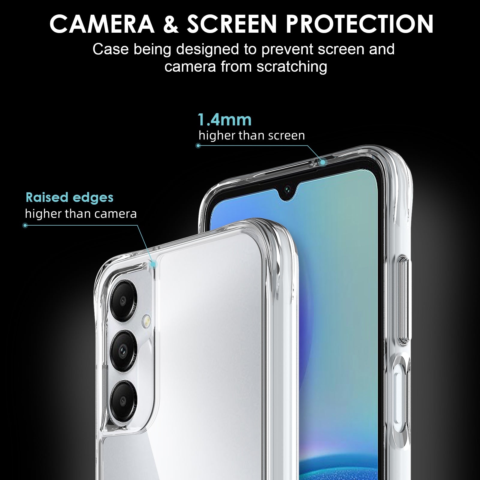 For Samsung Galaxy A05s 4G Lightweight PC + TPU Case Super Clear Phone Cover