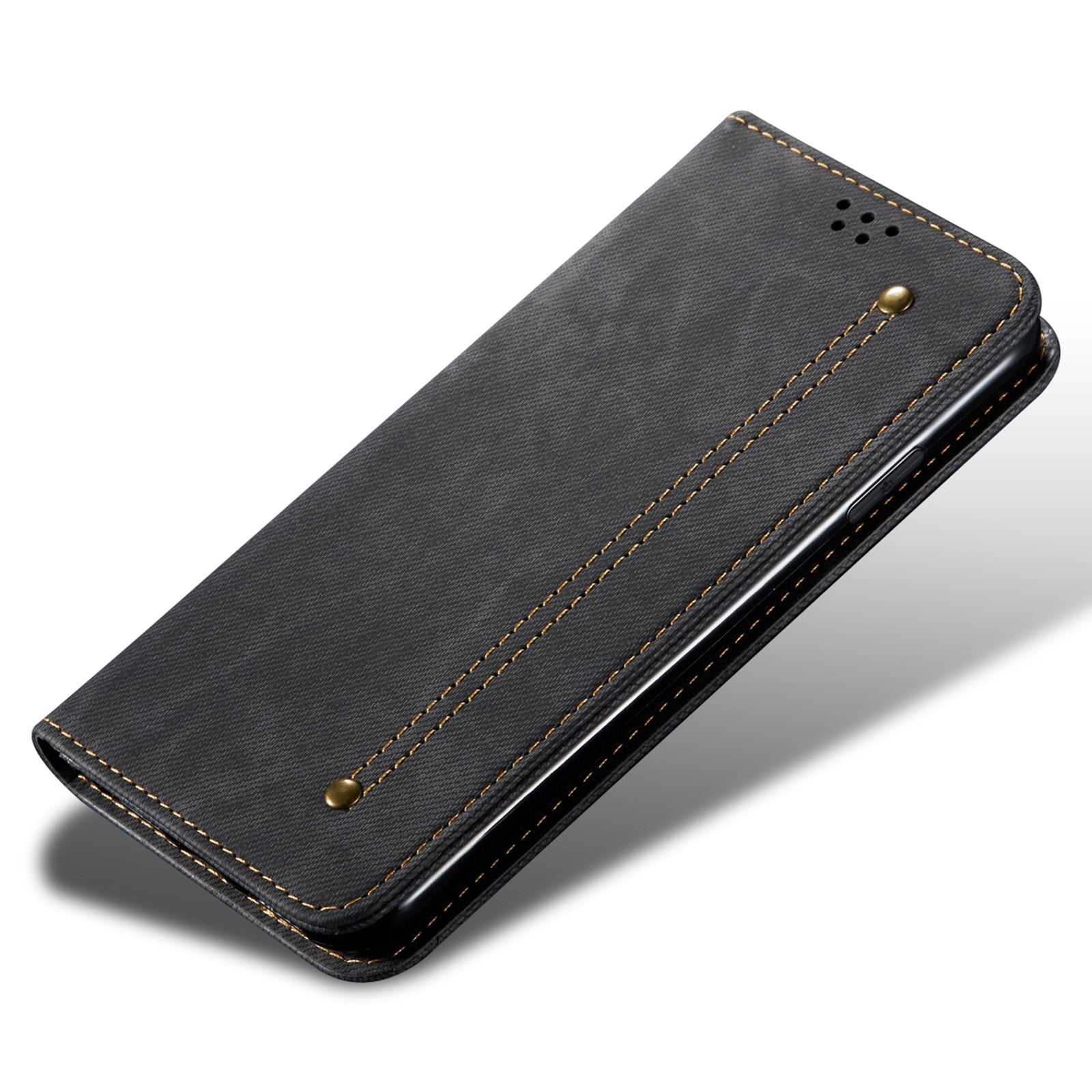 For Honor 90 GT 5G Wallet Case PU Leather Phone Cover Stand View Magnetic Protect - Black
