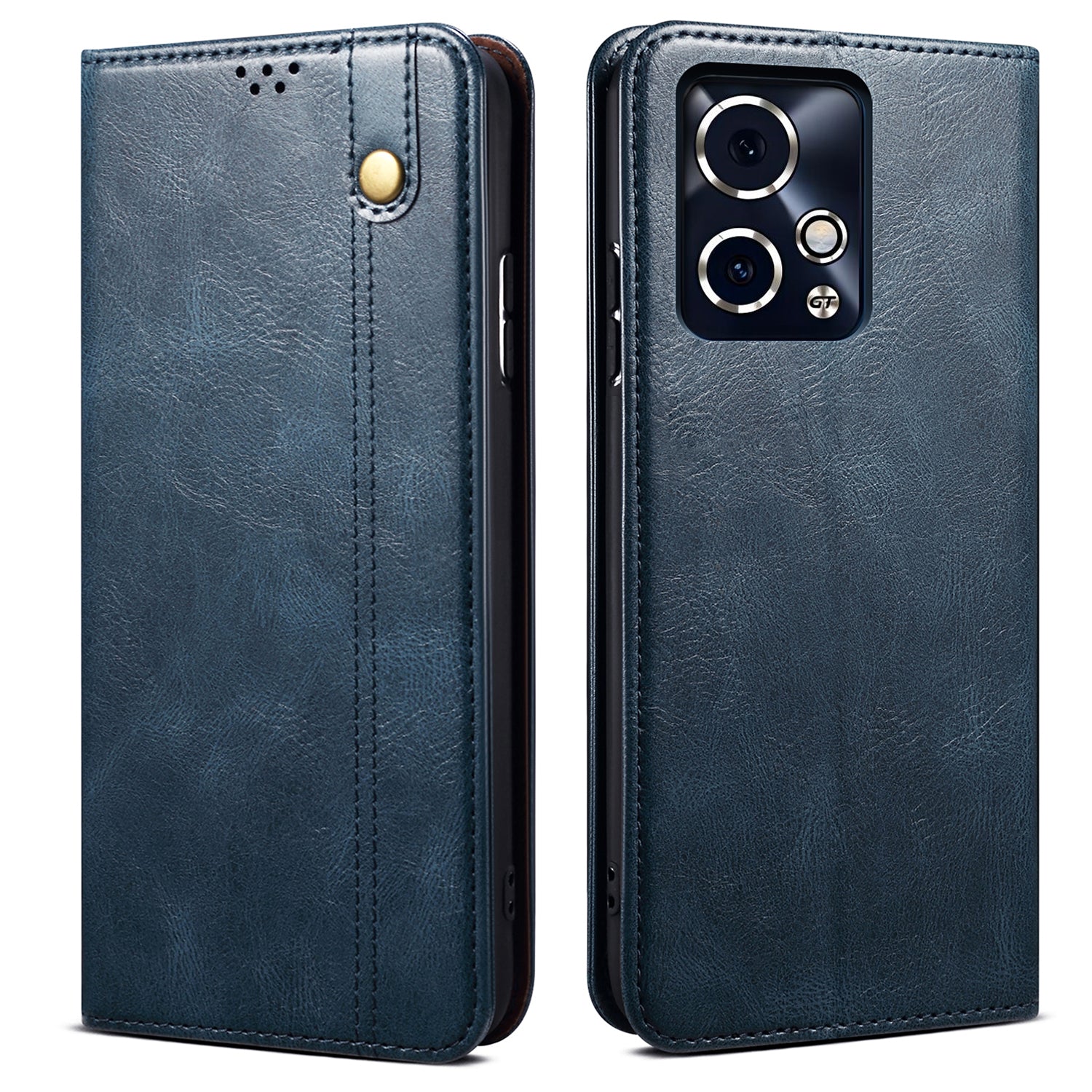 For Honor 90 GT 5G PU Leather Case Card Slot Wallet Phone Shell Crazy Horse Pattern - Black