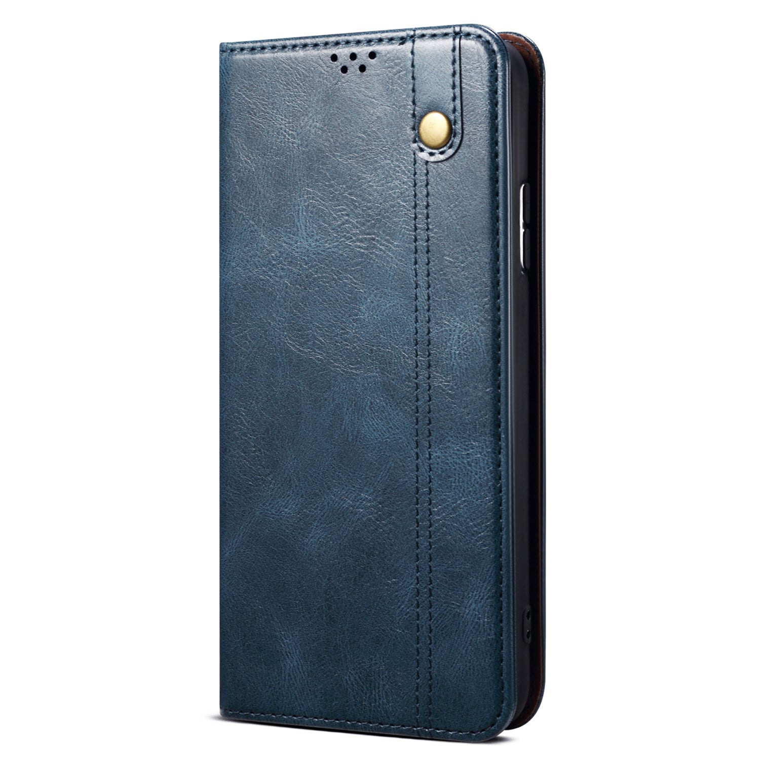 For Xiaomi Redmi Note 13R Pro 5G PU Leather Wallet Phone Case Magnetic Protect Cover - Blue
