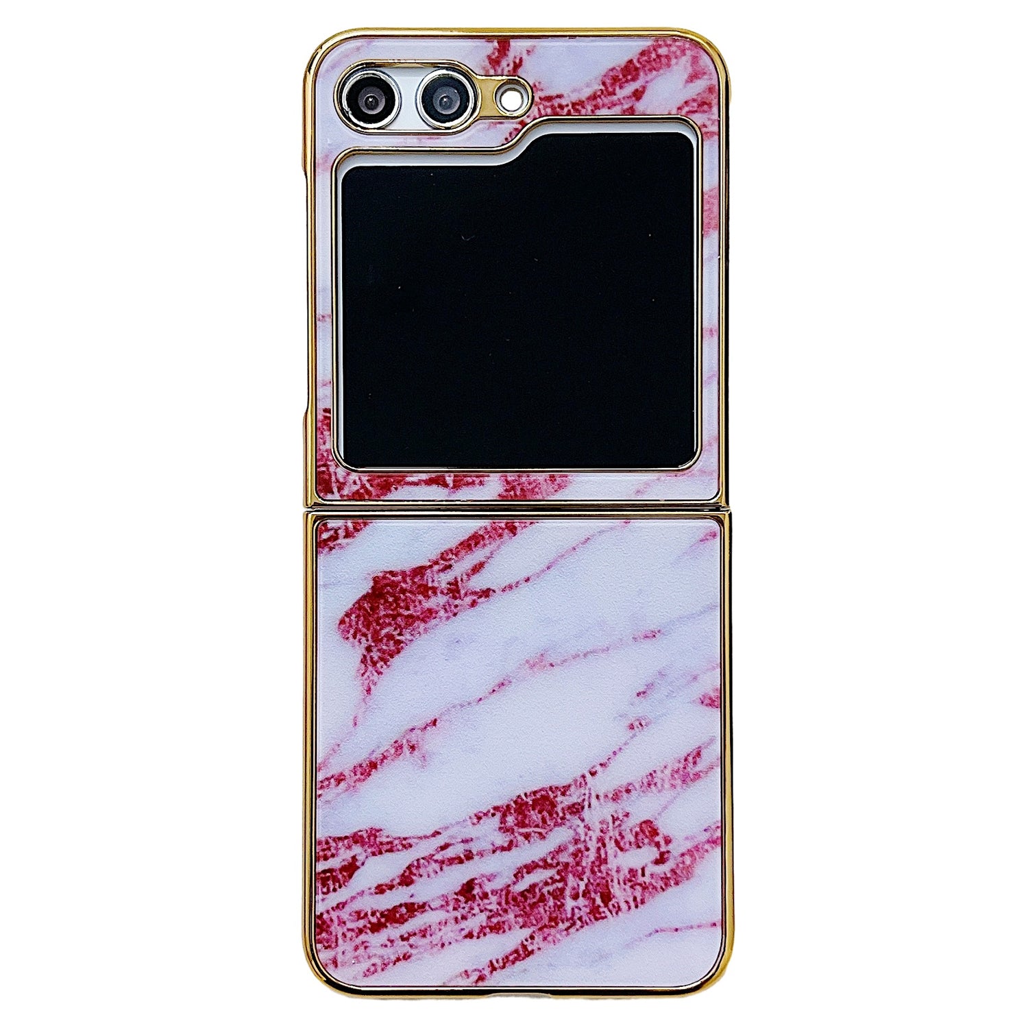 For Samsung Galaxy Z Flip 5G Phone Case Pattern Hard PC Cover Anti-Scratch - Style A