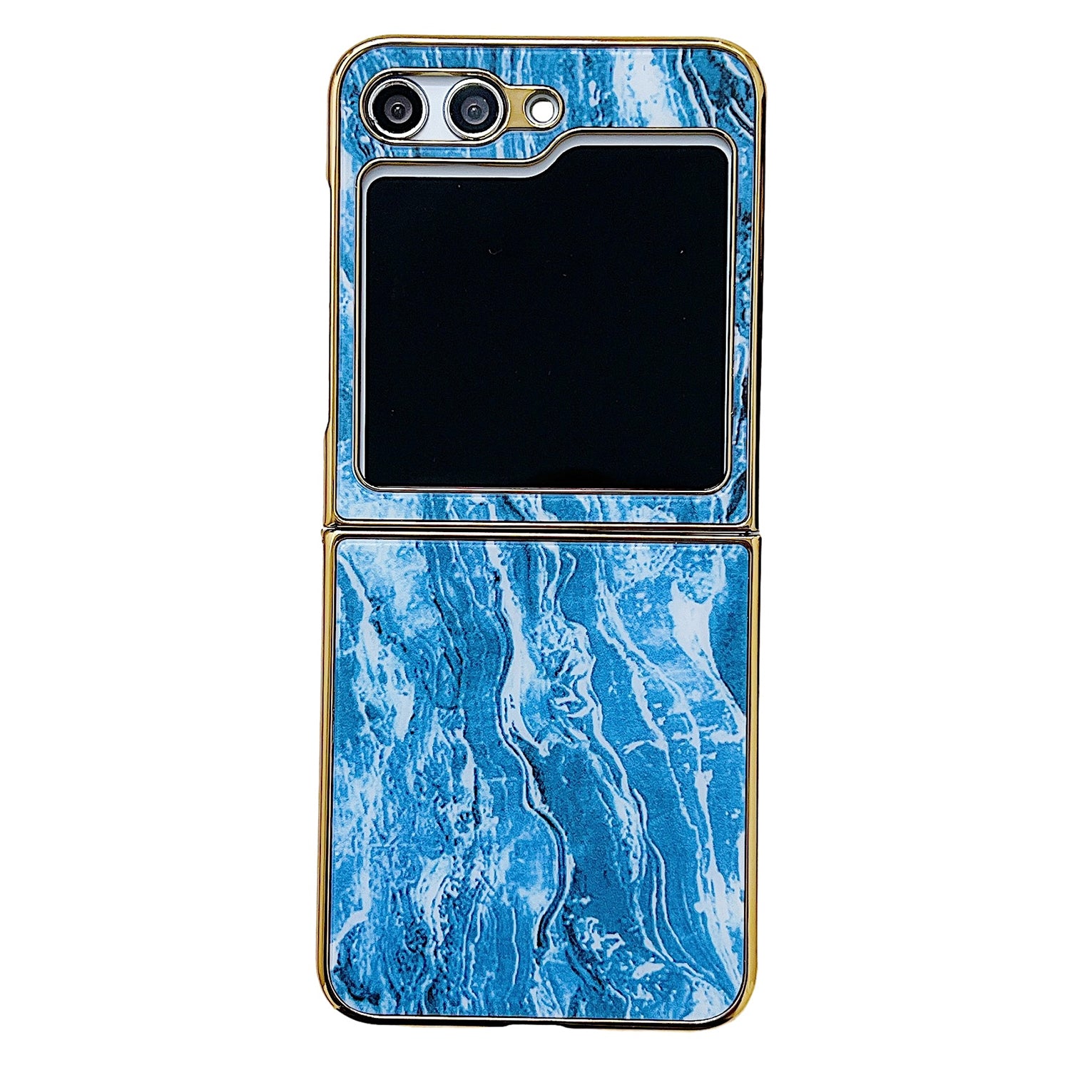 For Samsung Galaxy Z Flip 5G Phone Case Pattern Hard PC Cover Anti-Scratch - Style A