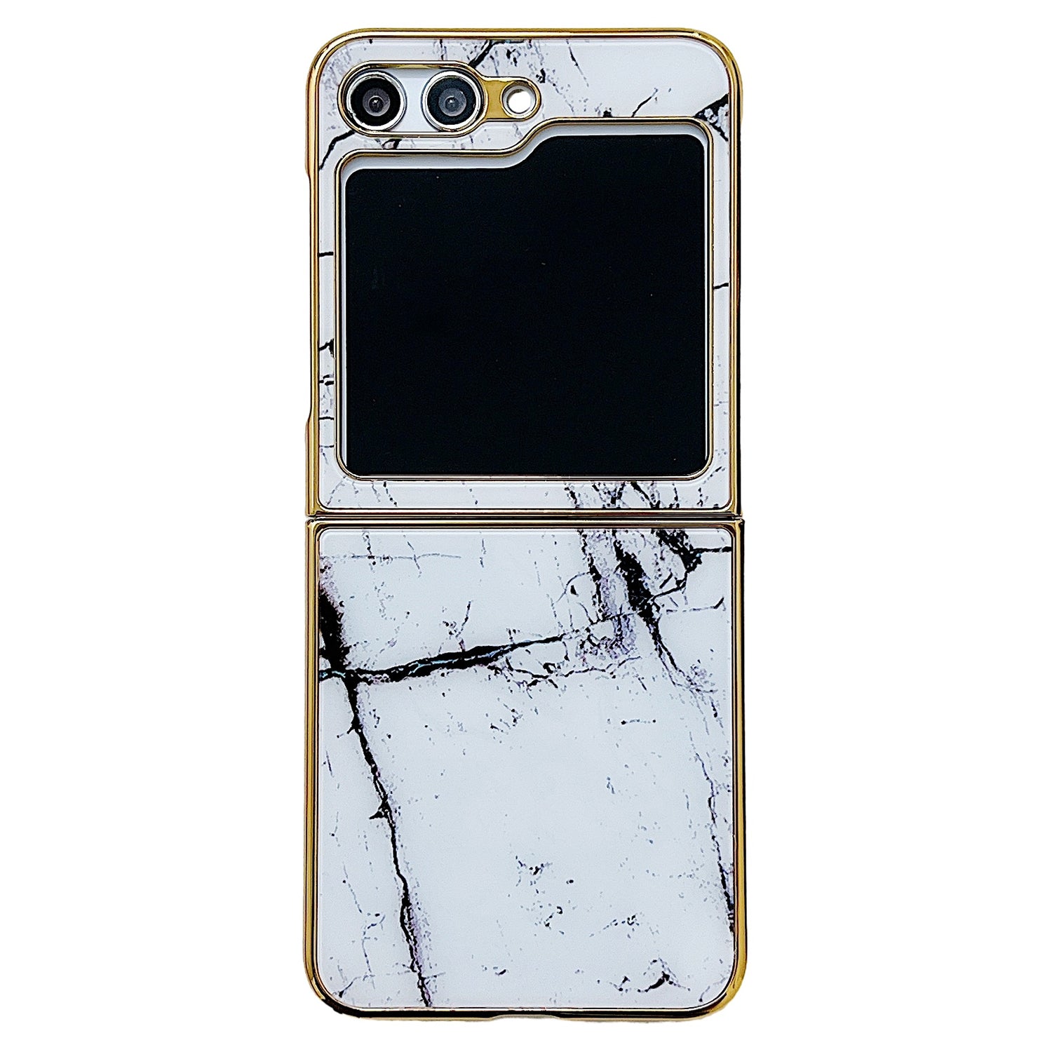 For Samsung Galaxy Z Flip 5G Phone Case Pattern Hard PC Cover Anti-Scratch - Style A