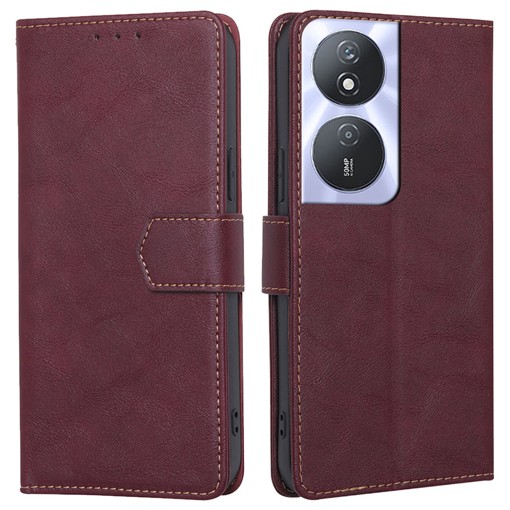 For Honor Play 50 Plus 5G / Play 8T 5G / X7b 4G / 90 Smart Leather Case RFID Blocking Wallet Cover with Magnetic Closure - Blue