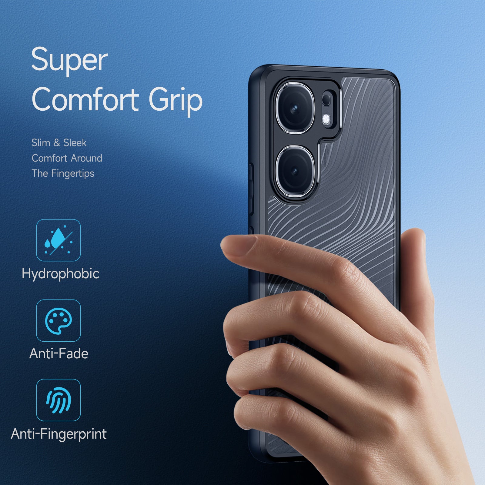 DUX DUCIS Aimo Series For vivo iQOO Neo9 5G / Neo9 Pro 5G Case Drop Tested PC+TPU Back Cover (REACH Certification) - Black