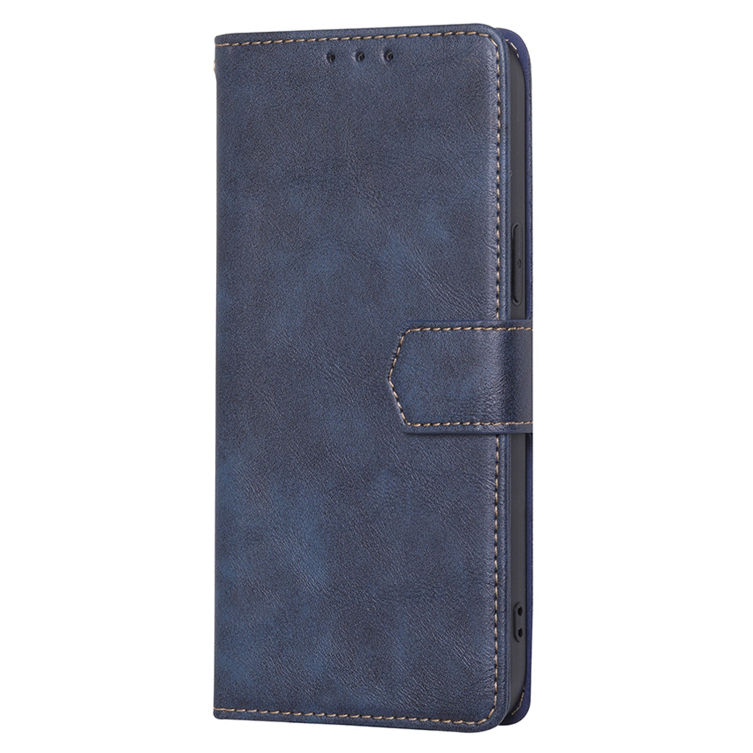 For Oppo A2x 5G / A2m 5G Case Scratch-proof RFID Blocking Wallet Stand Phone Protector - Blue