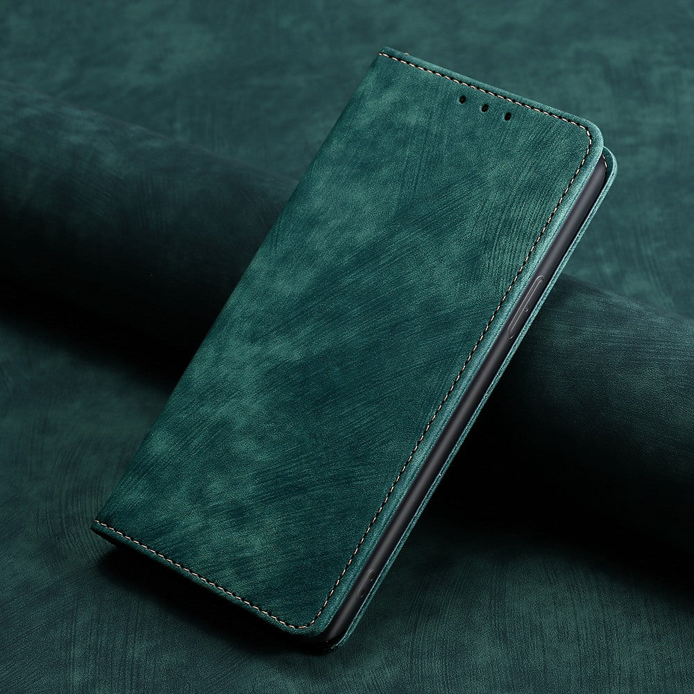 For Transsion Tecno Spark 20 Pro Case PU Leather Flip Stand Wallet Phone Cover with Magnetic Closure - Green