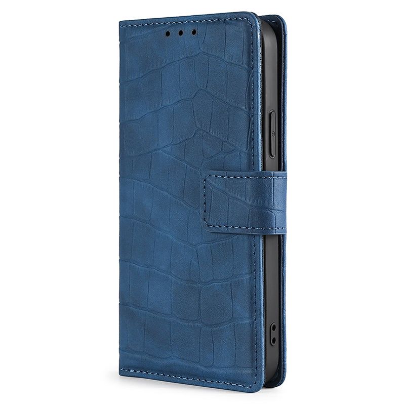 For Samsung Galaxy A25 5G (Global) (161.0 x 76.5 x 8.3mm) Leather Phone Case Wallet Phone Cover - Blue