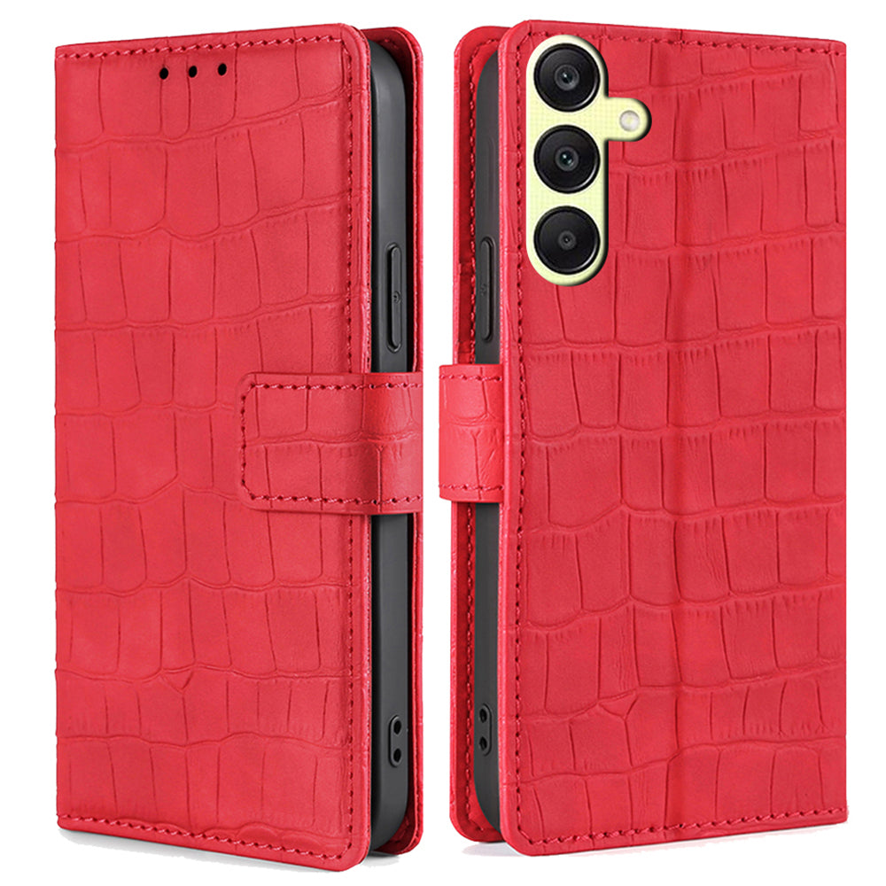 For Samsung Galaxy A25 5G (Global) (161.0 x 76.5 x 8.3mm) Leather Phone Case Wallet Phone Cover - Blue