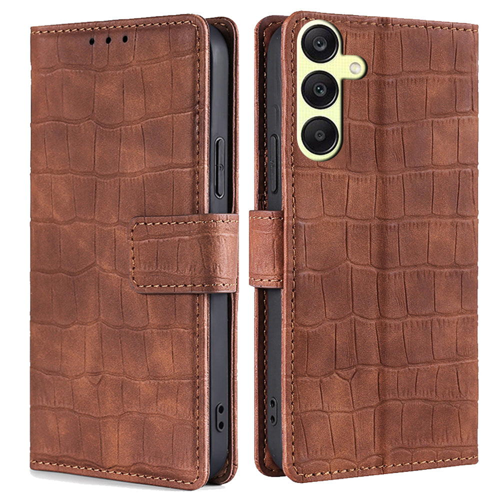 For Samsung Galaxy A25 5G (Global) (161.0 x 76.5 x 8.3mm) Leather Phone Case Wallet Phone Cover - Blue