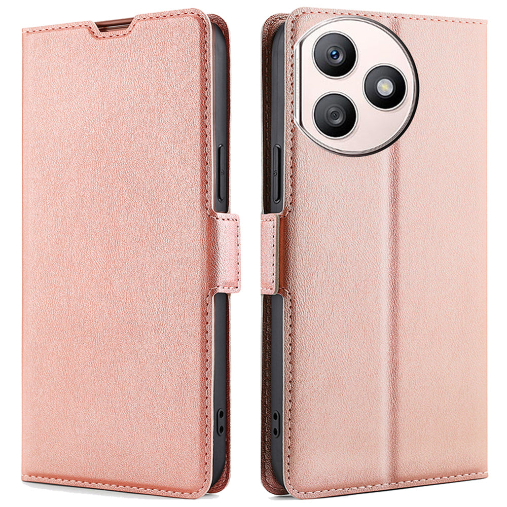 For Honor X50i+ 5G Phone Cover Magnetic PU Leather Folio Phone Case with Card Slots - Blue