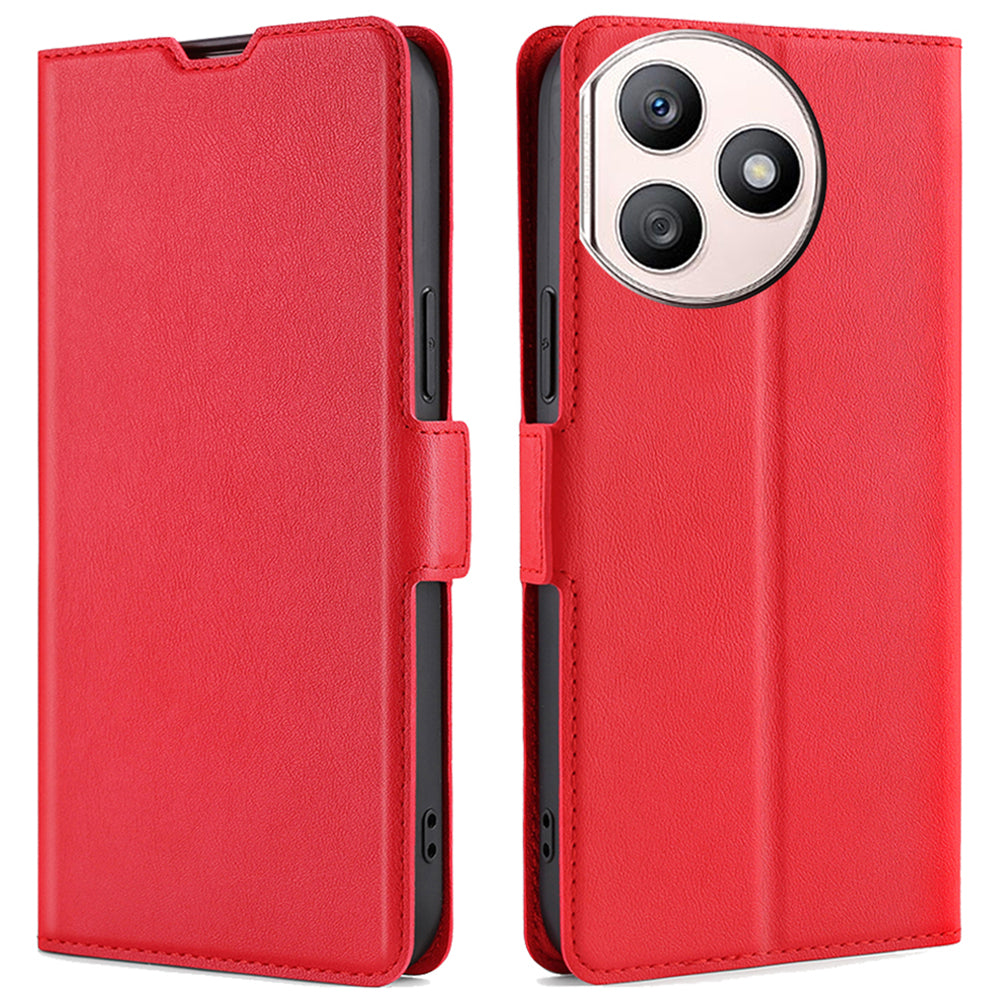 For Honor X50i+ 5G Phone Cover Magnetic PU Leather Folio Phone Case with Card Slots - Blue