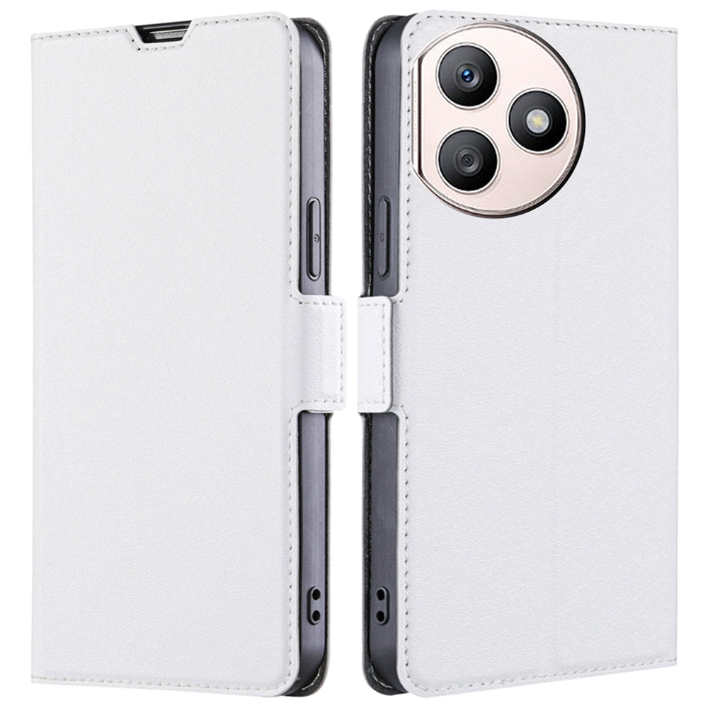 For Honor X50i+ 5G Phone Cover Magnetic PU Leather Folio Phone Case with Card Slots - Blue