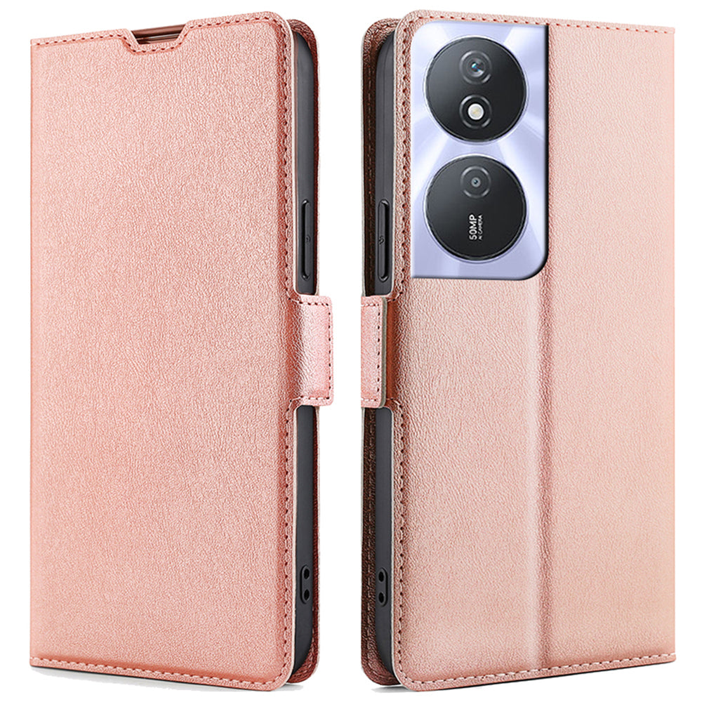 For Honor Play 50 Plus 5G / Play 8T 5G / X7b 4G / 90 Smart Leather Case Card Slots Phone Cover - Black