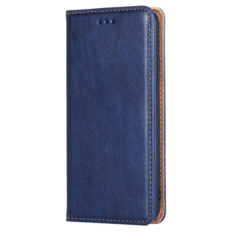 For Honor X50i+ 5G Case Anti-scratch PU Leather Magnetic Closing Wallet Card Slots Phone Cover - Blue