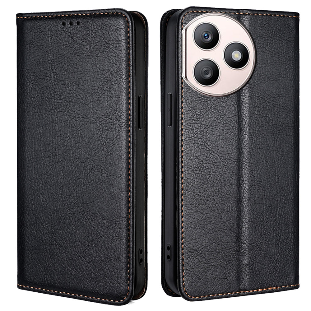 For Honor X50i+ 5G Case Anti-scratch PU Leather Magnetic Closing Wallet Card Slots Phone Cover - Blue