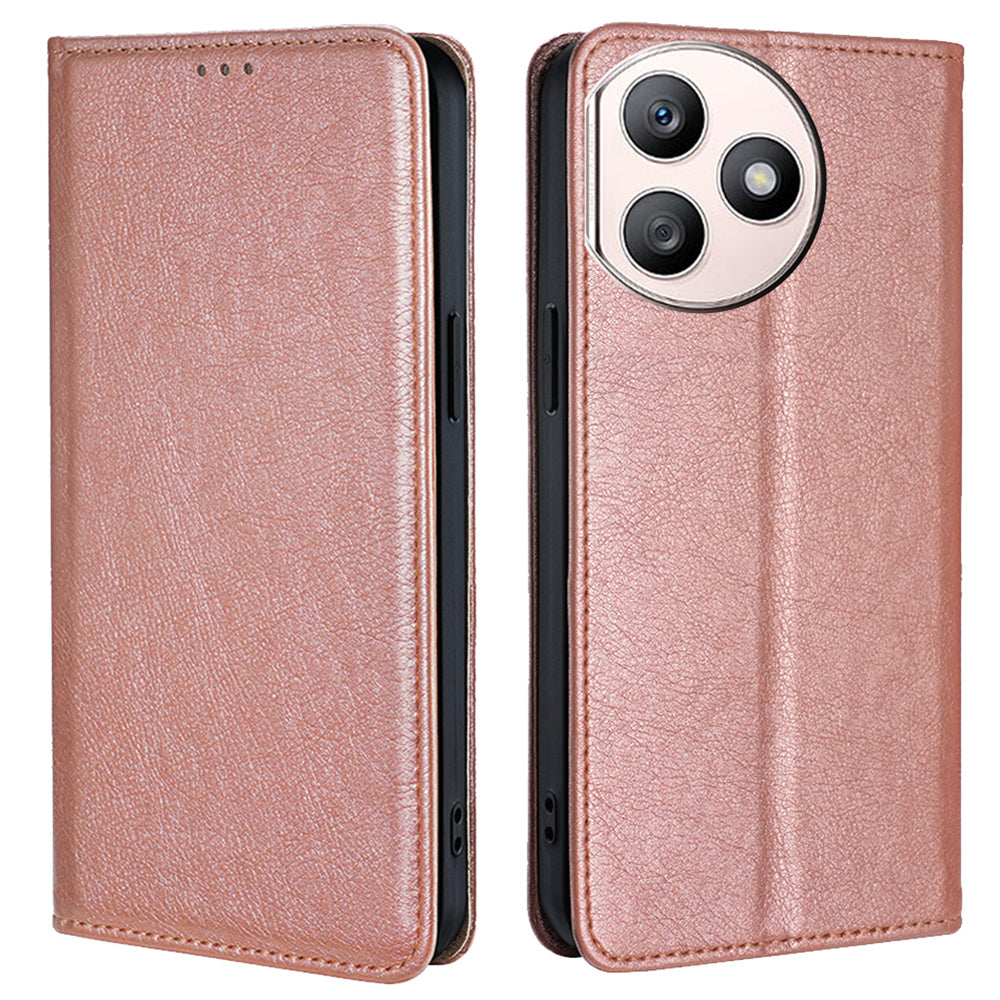 For Honor X50i+ 5G Case Anti-scratch PU Leather Magnetic Closing Wallet Card Slots Phone Cover - Blue