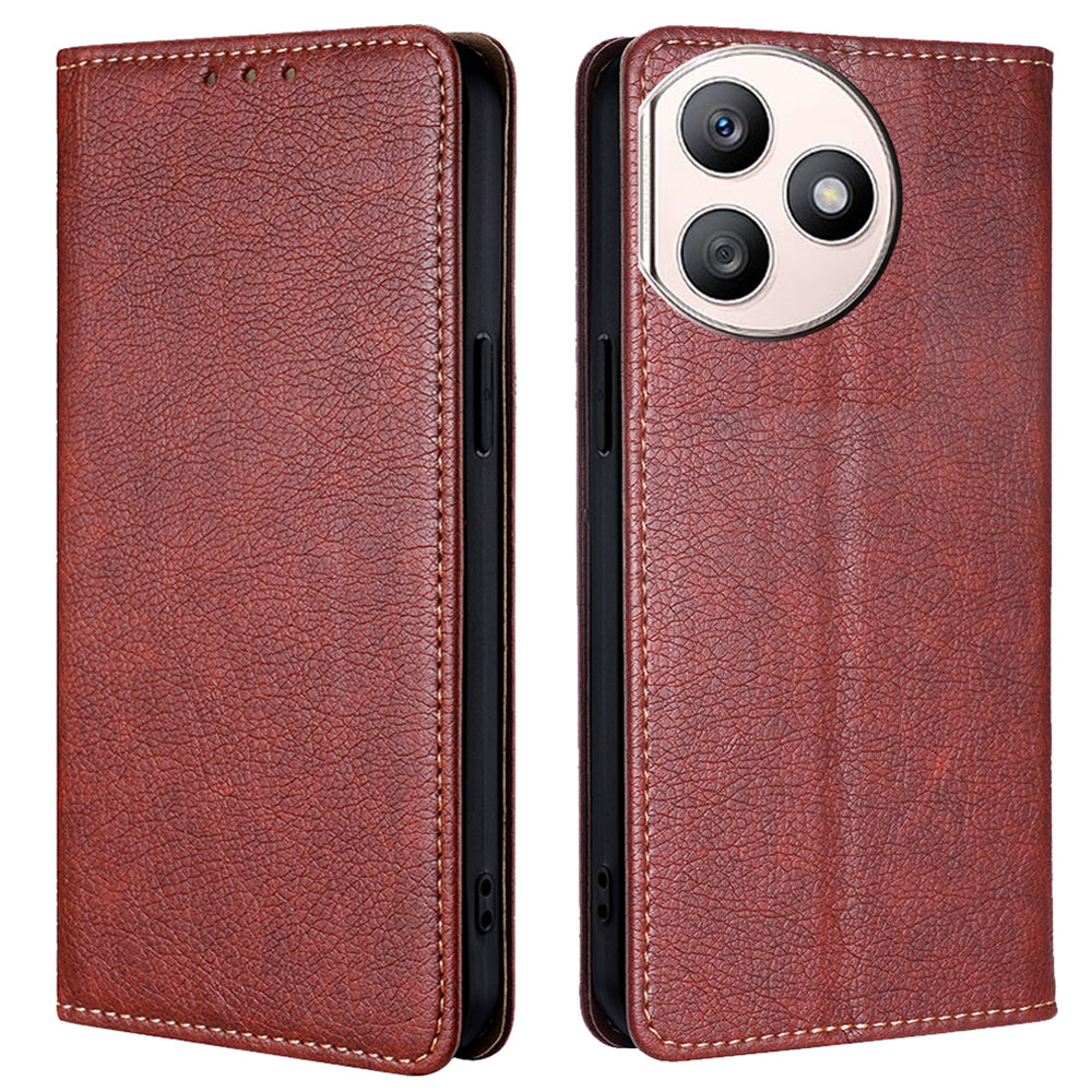 For Honor X50i+ 5G Case Anti-scratch PU Leather Magnetic Closing Wallet Card Slots Phone Cover - Blue