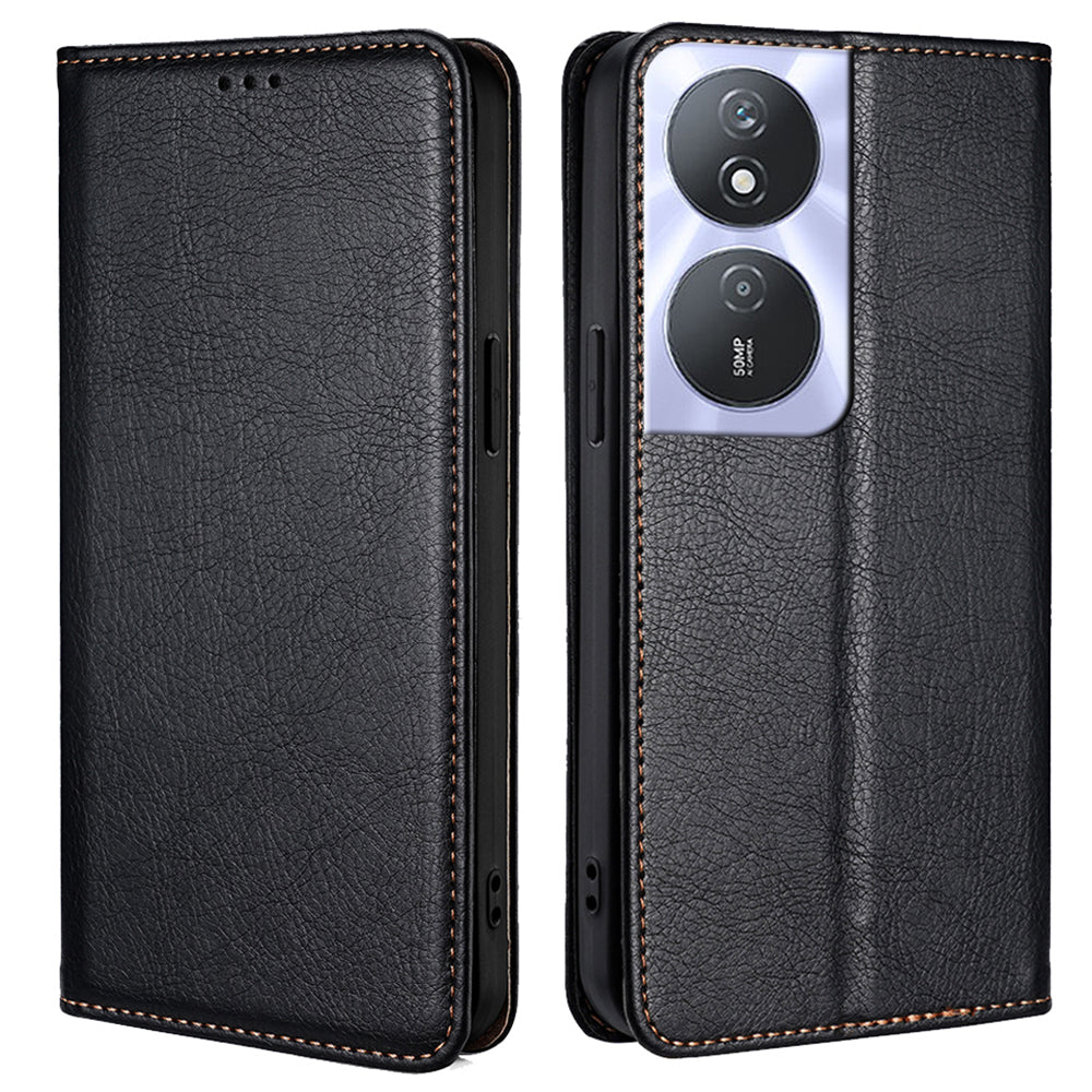 Solid Color Case for Honor Play 50 Plus 5G / Play 8T 5G / X7b 4G / 90 Smart Cover Folio Flip PU Leather Phone Protector - Blue
