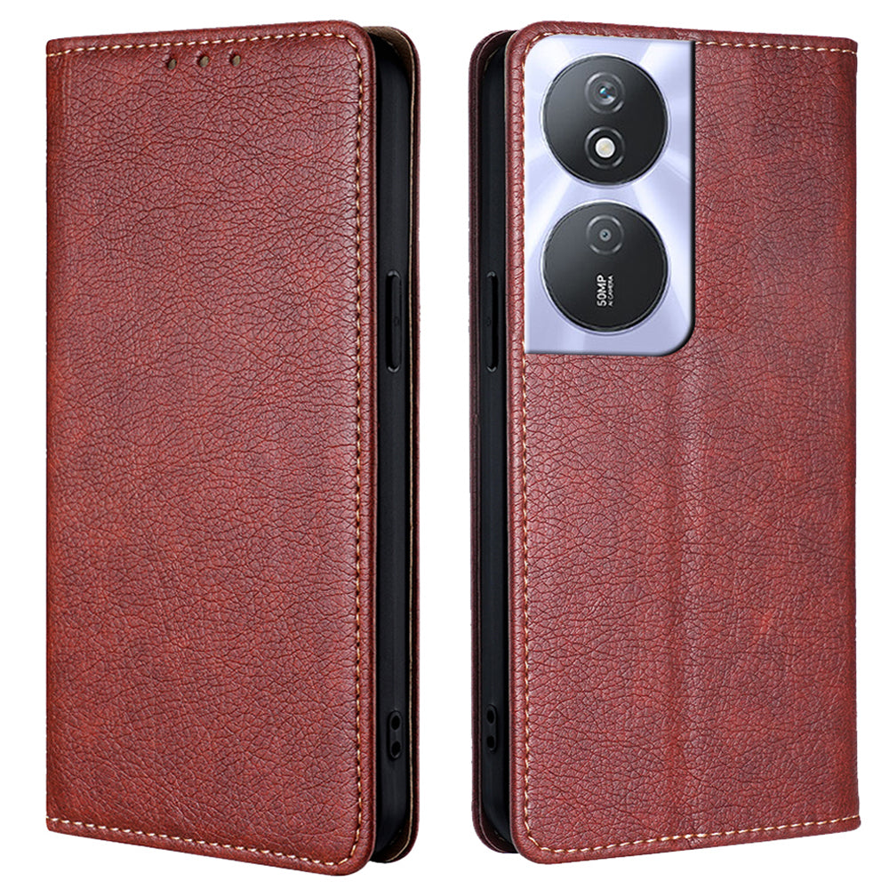 Solid Color Case for Honor Play 50 Plus 5G / Play 8T 5G / X7b 4G / 90 Smart Cover Folio Flip PU Leather Phone Protector - Blue