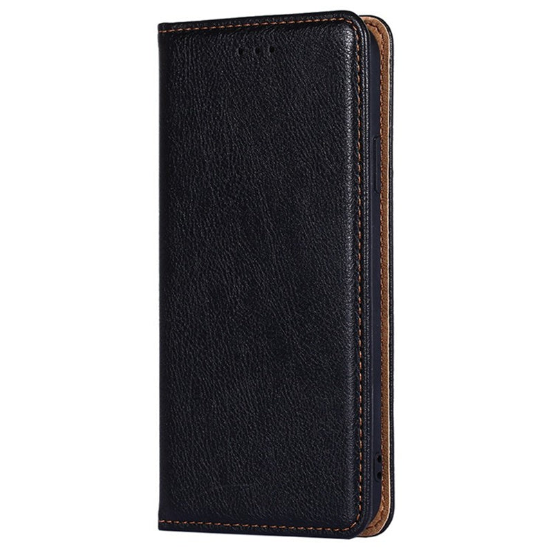 For Oppo A2m 5G / A2x 5G Case Wallet Card Slots Anti-scratch PU Leather Magnetic Cell Phone Cover - Black