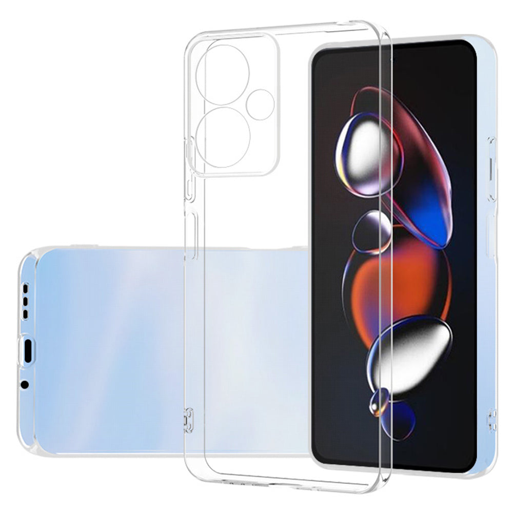 For Xiaomi Redmi 13C 5G Phone Case Soft TPU Cover Precise Lens Cutout - Transparent