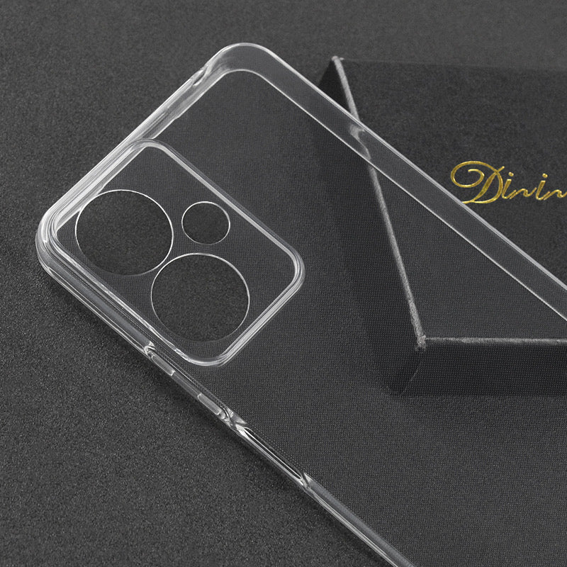 For Xiaomi Redmi 13C 5G Phone Case Soft TPU Cover Precise Lens Cutout - Transparent