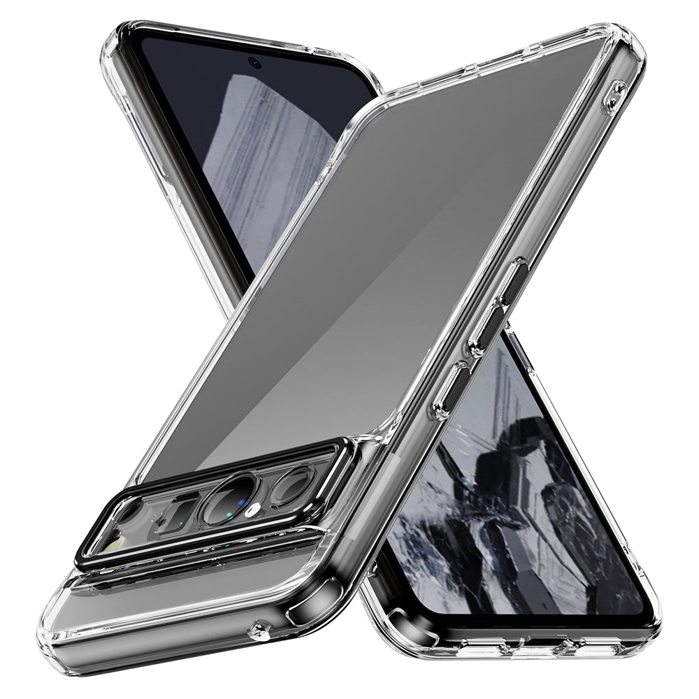 YSM For Google Pixel 8 Pro Acrylic+TPU Case Metal Precise Lens Cutout Phone Shell - Black