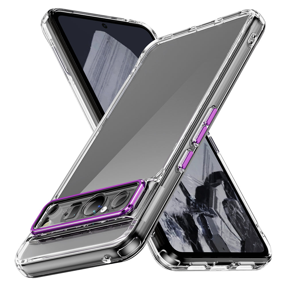 YSM For Google Pixel 8 Pro Acrylic+TPU Case Metal Precise Lens Cutout Phone Shell - Black