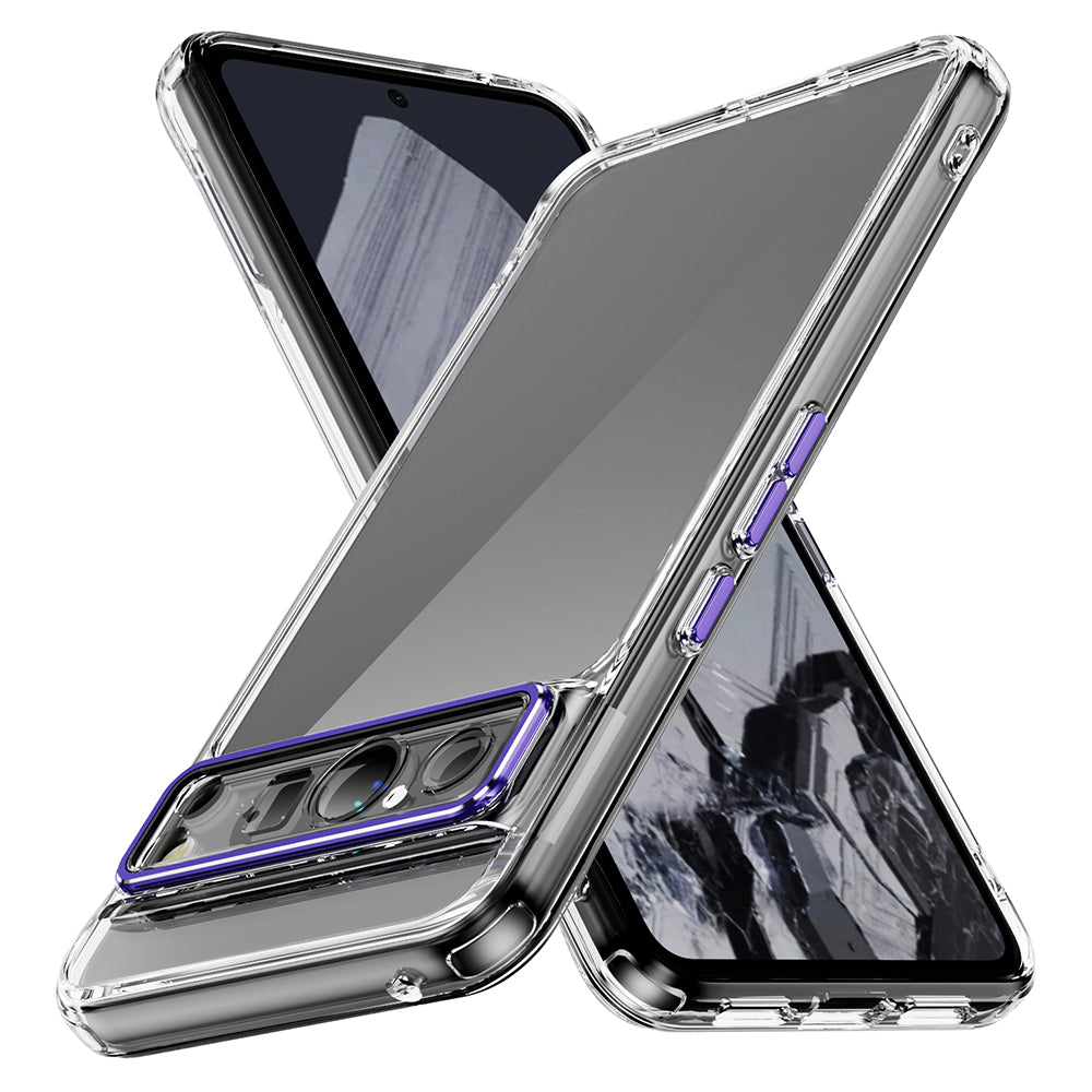 YSM For Google Pixel 8 Pro Acrylic+TPU Case Metal Precise Lens Cutout Phone Shell - Black