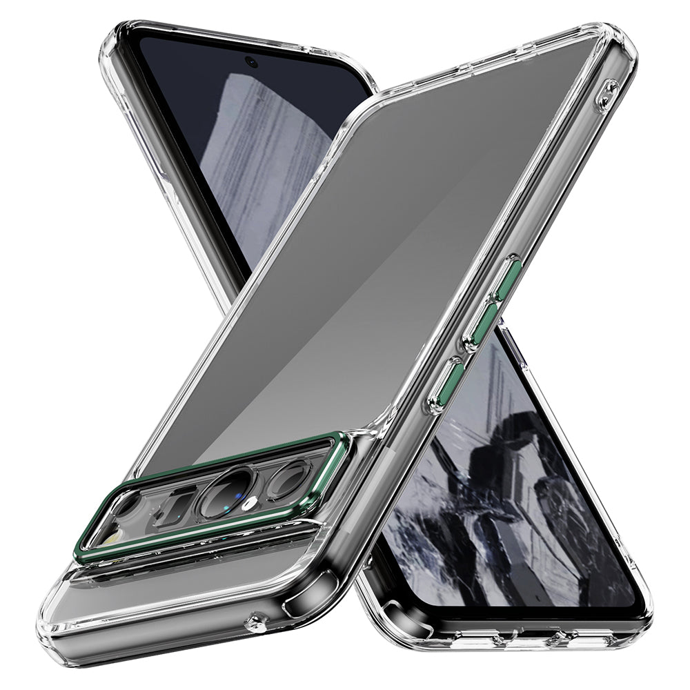 YSM For Google Pixel 8 Pro Acrylic+TPU Case Metal Precise Lens Cutout Phone Shell - Black