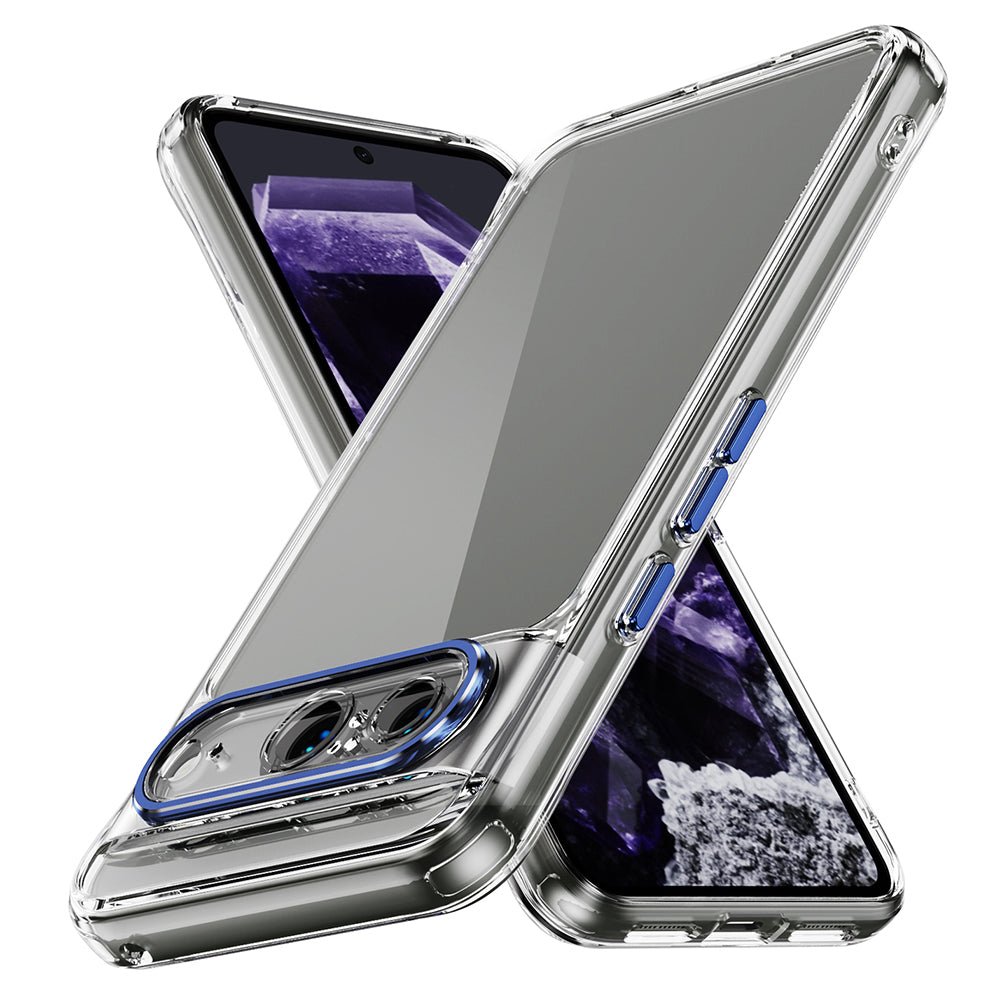 YSM For Google Pixel 8 Phone Case Metal+Acrylic+TPU Precise Lens Cutout Mobile Phone Cover - Black