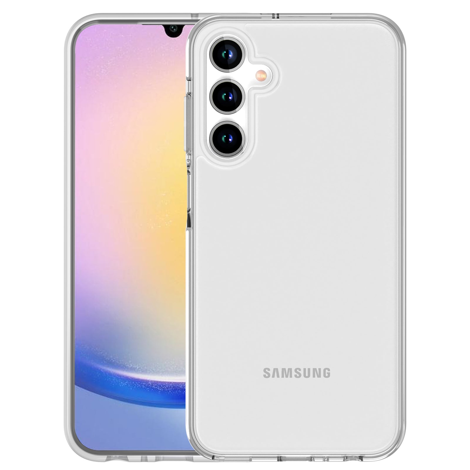 For Samsung Galaxy A15 5G Clear Case Hard PC + Soft TPU Hybrid Phone Cover