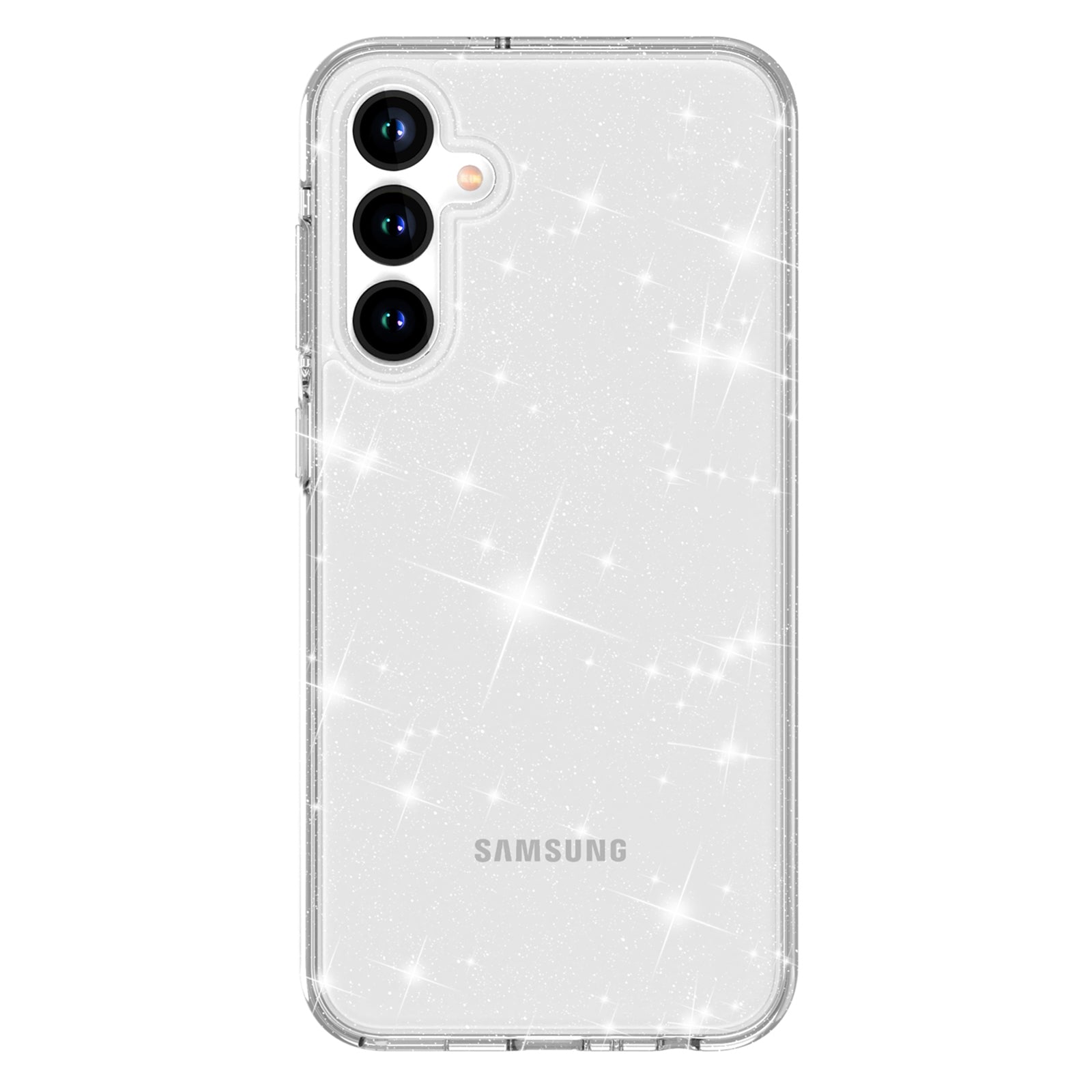 For Samsung Galaxy S23 FE Shockproof Case Anti-Drop Sparkly Glitter TPU+PC Clear Phone Case