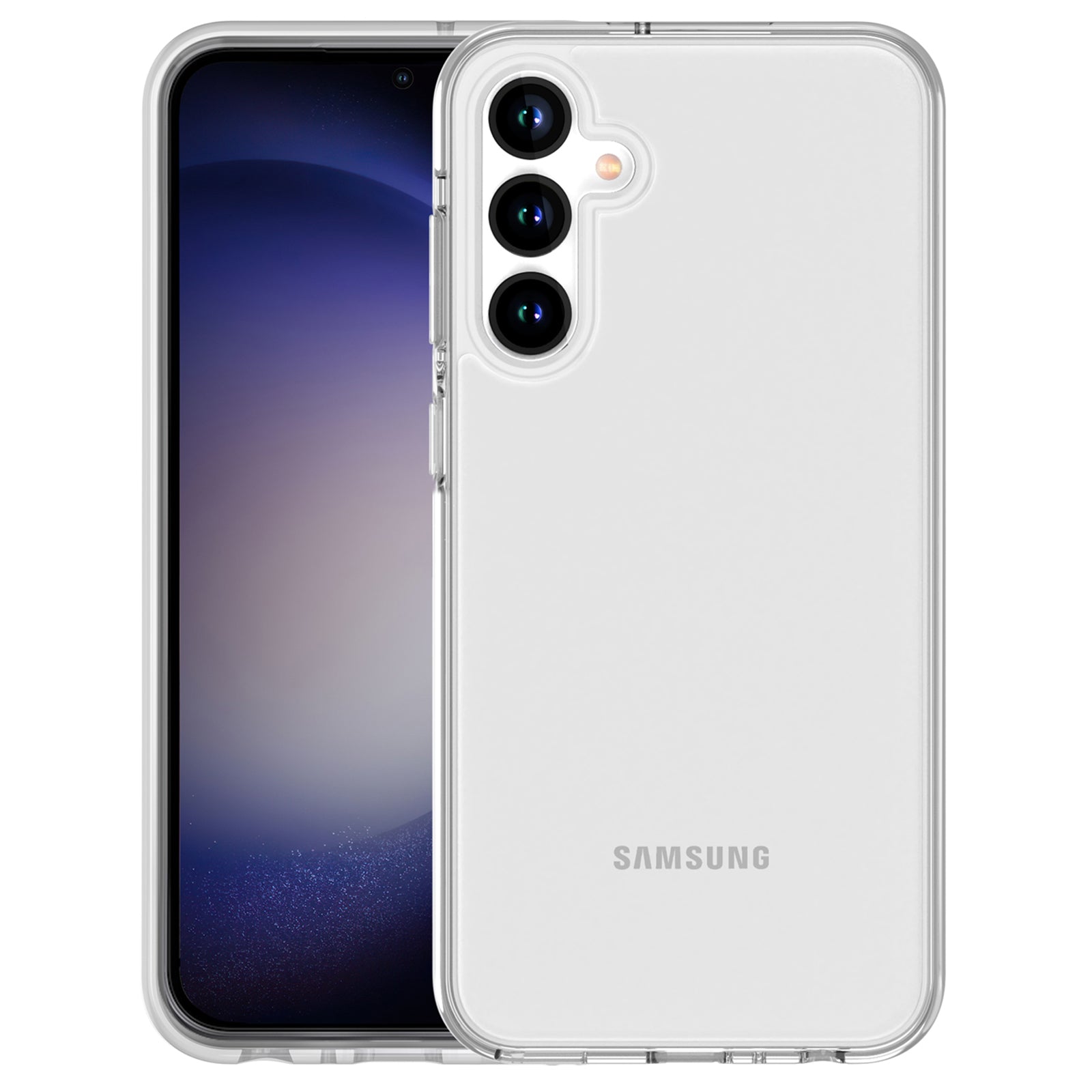 For Samsung Galaxy S23 FE Slim Case Hard PC + Soft TPU Clear Phone Cover