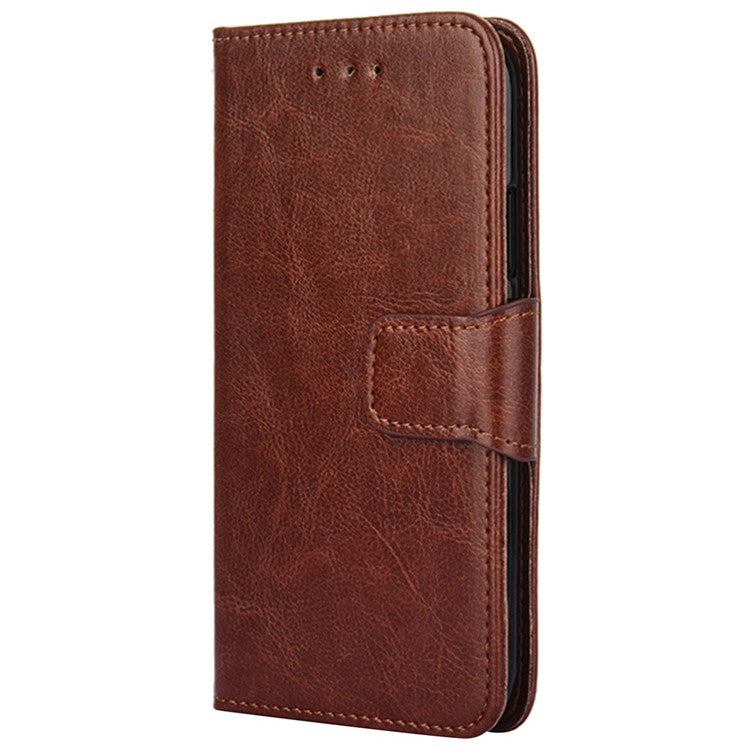 For Honor X50i+ 5G Flip Leather Case Protective Phone Cover Wallet - Brown