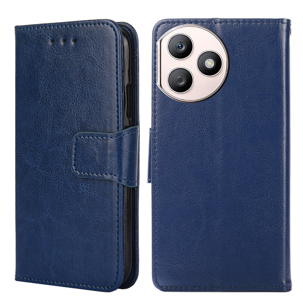 For Honor X50i+ 5G Flip Leather Case Protective Phone Cover Wallet - Brown