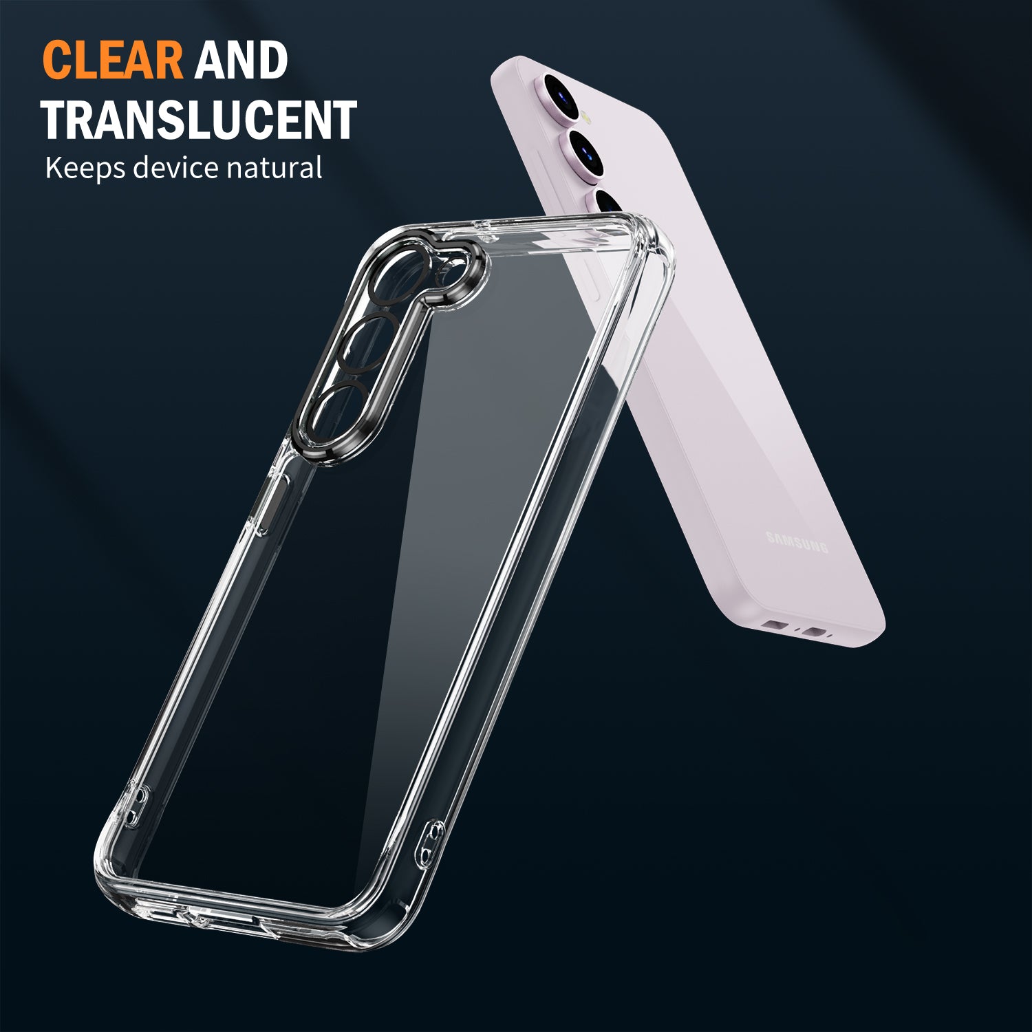 YSM For Samsung Galaxy S23 Shockproof Case Acrylic+TPU+Metal Precise Lens Cutout Phone Cover - Black
