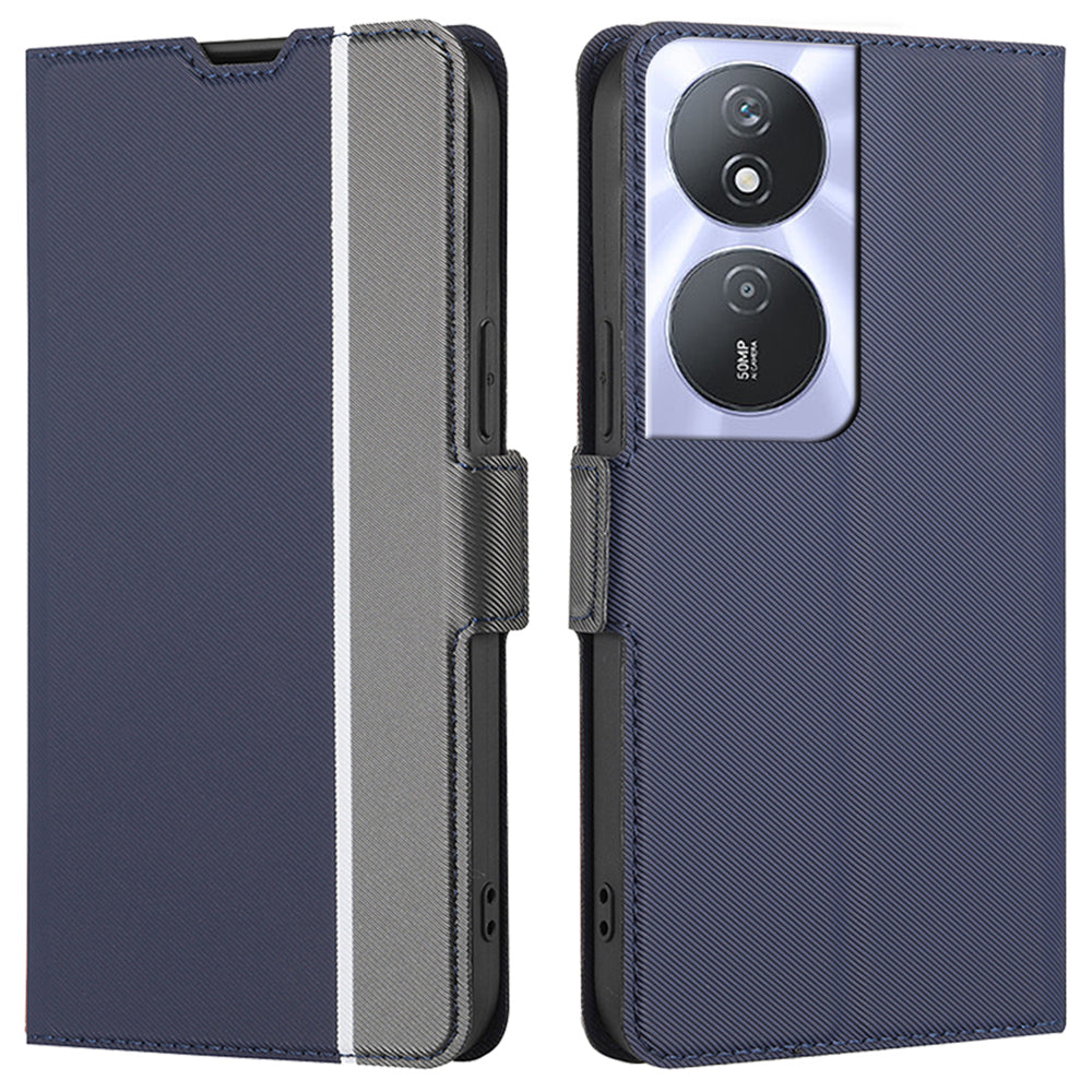 For Honor Play 50 Plus 5G / 8T 5G / X7b 4G / 90 Smart Case Anti-Scratch PU Leather Stand Cell Phone Cover - Black